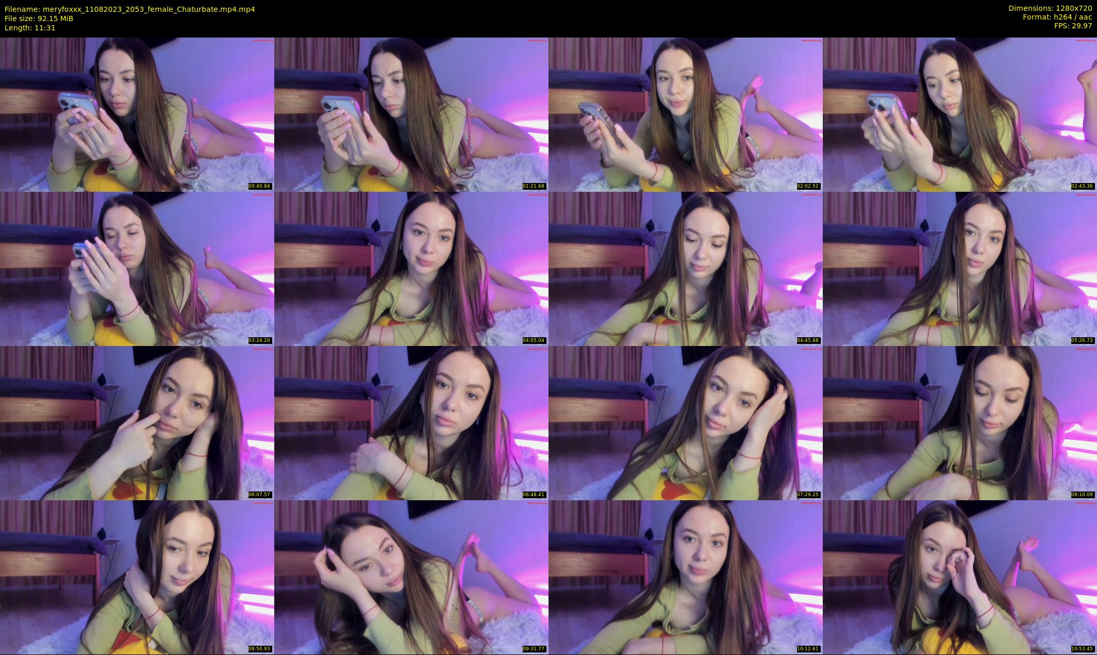meryfoxxx — 12 minute Chaturbate female cam show recording, 720p, Aug 11, 2023