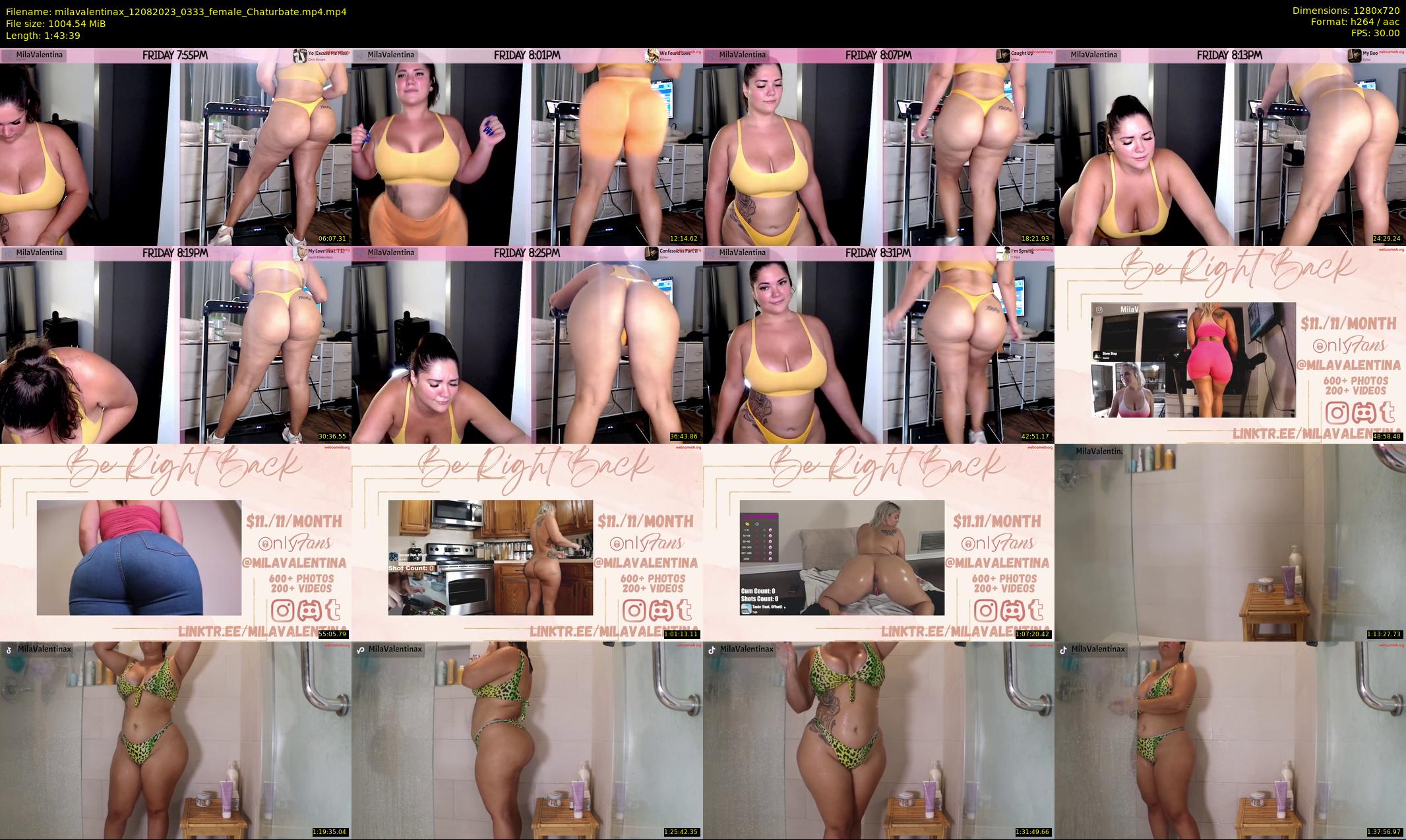 milavalentinax — 104 minute Chaturbate female cam show recording, 720p, Aug 12, 2023