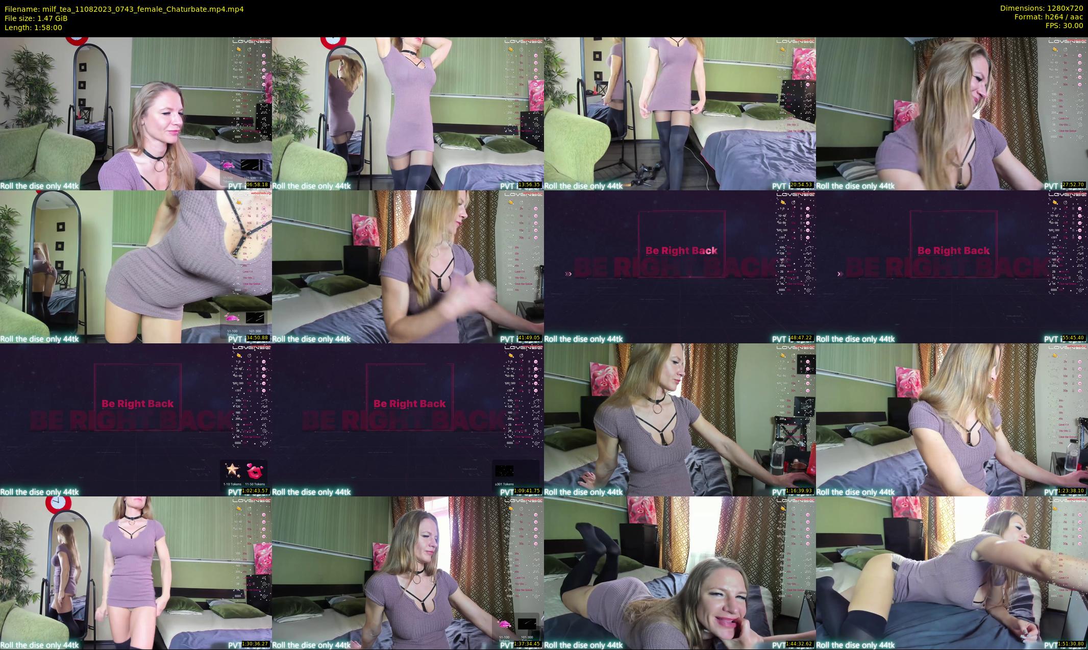 milf_tea — 118 minute Chaturbate female cam show recording, 720p, Aug 11, 2023