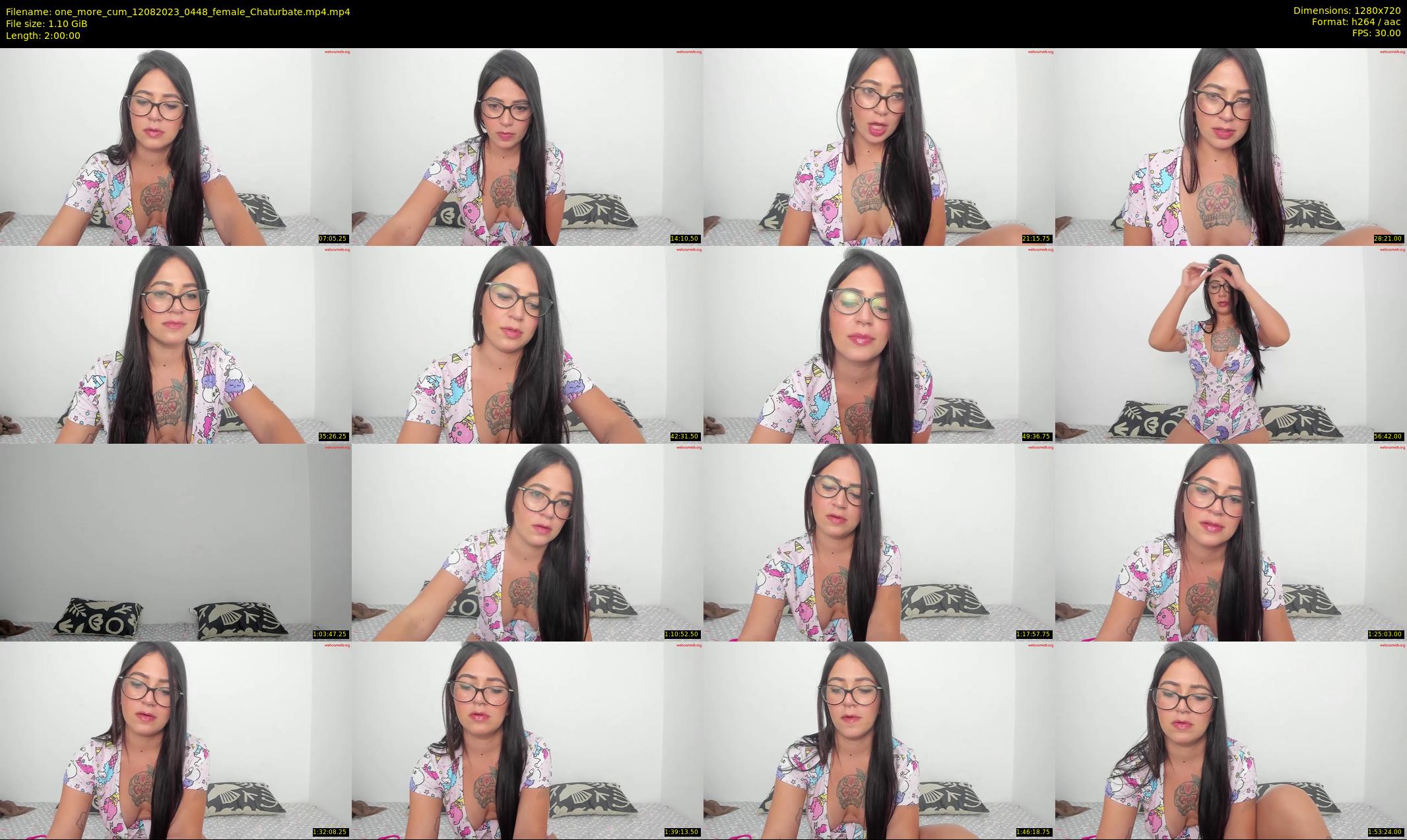 one_more_cum — 120 minute Chaturbate couple cam show recording, 720p, Aug 12, 2023