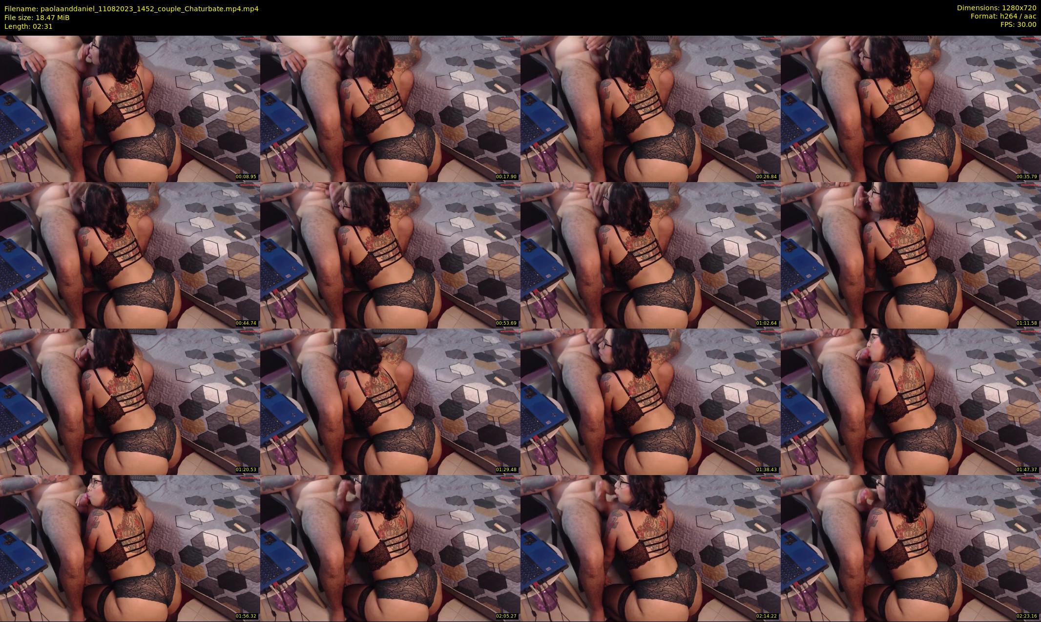 paolaanddaniel — 3 minute Chaturbate couple cam show recording, 720p, Aug 11, 2023