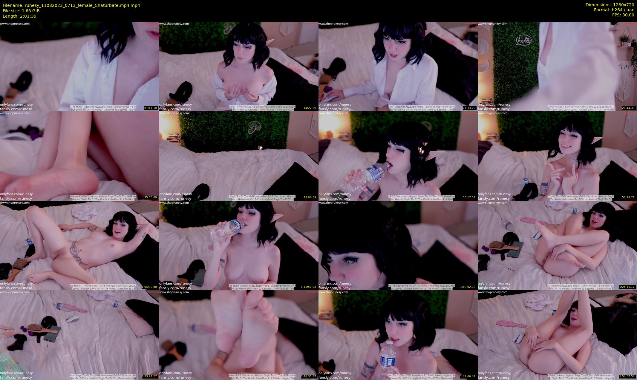 runesy — 122 minute Chaturbate female cam show recording, 720p, Aug 11, 2023
