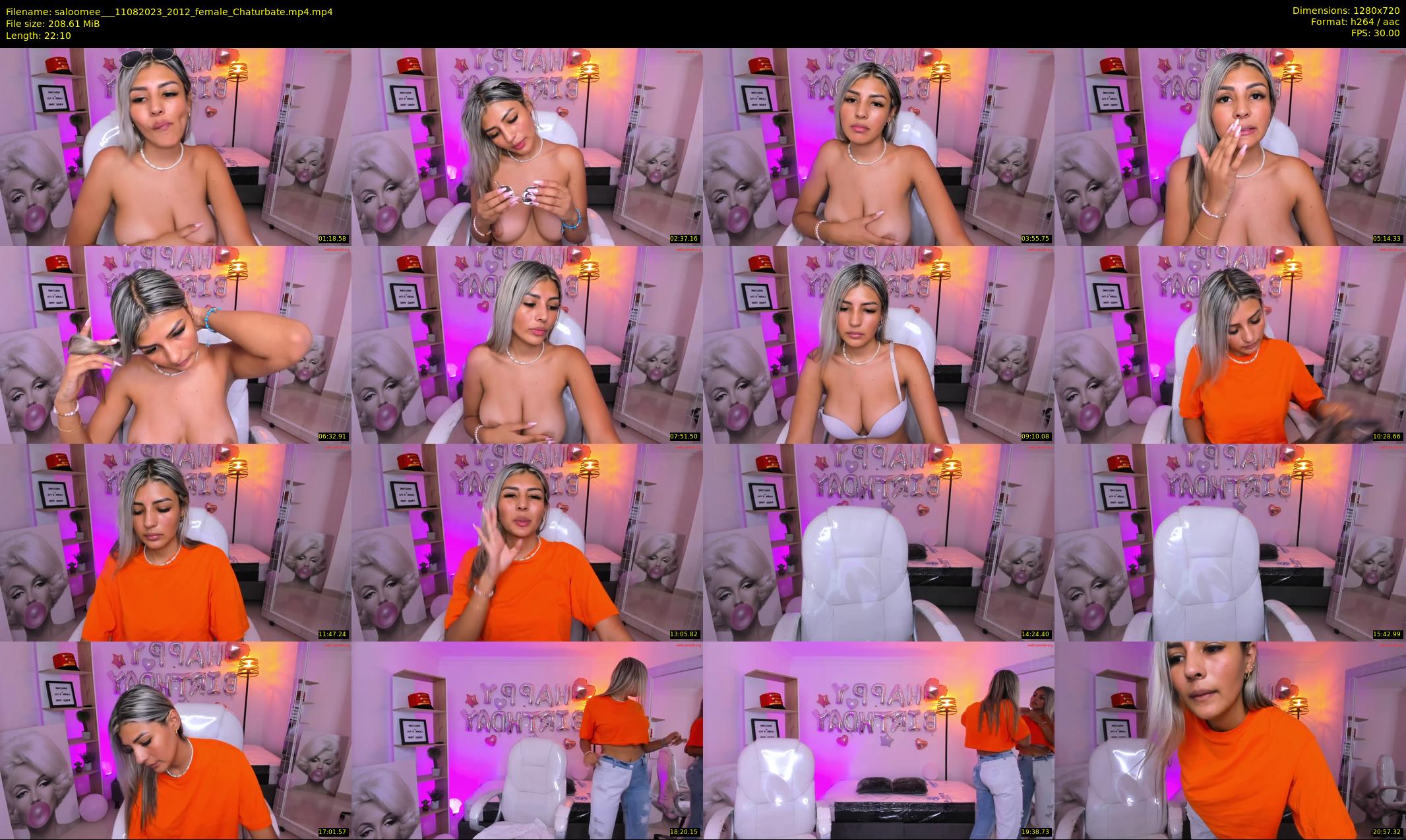 saloomee__ — 23 minute Chaturbate female cam show recording, 720p, Aug 11, 2023