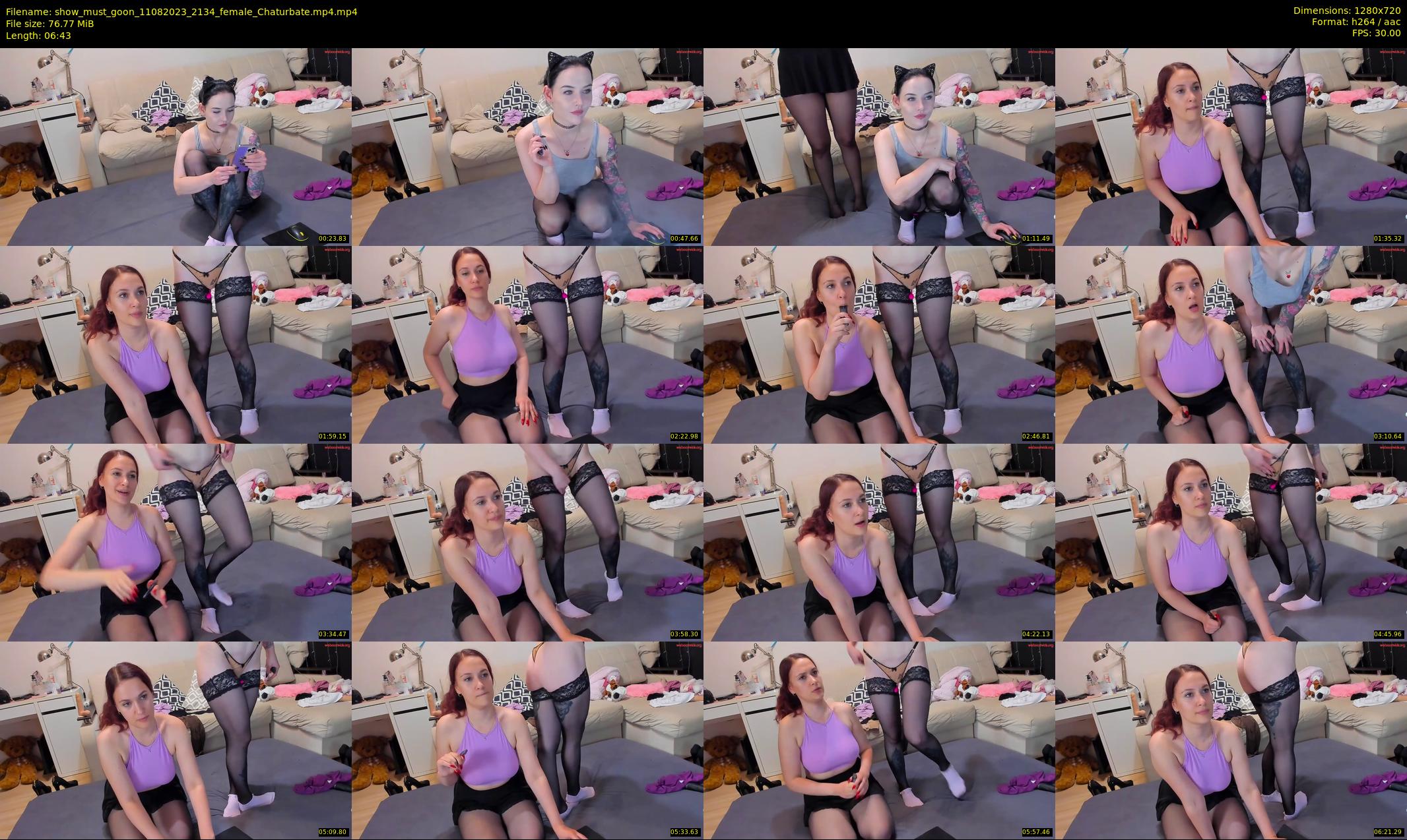 show_must_goon — 7 minute Chaturbate female cam show recording, 720p, Aug 11, 2023