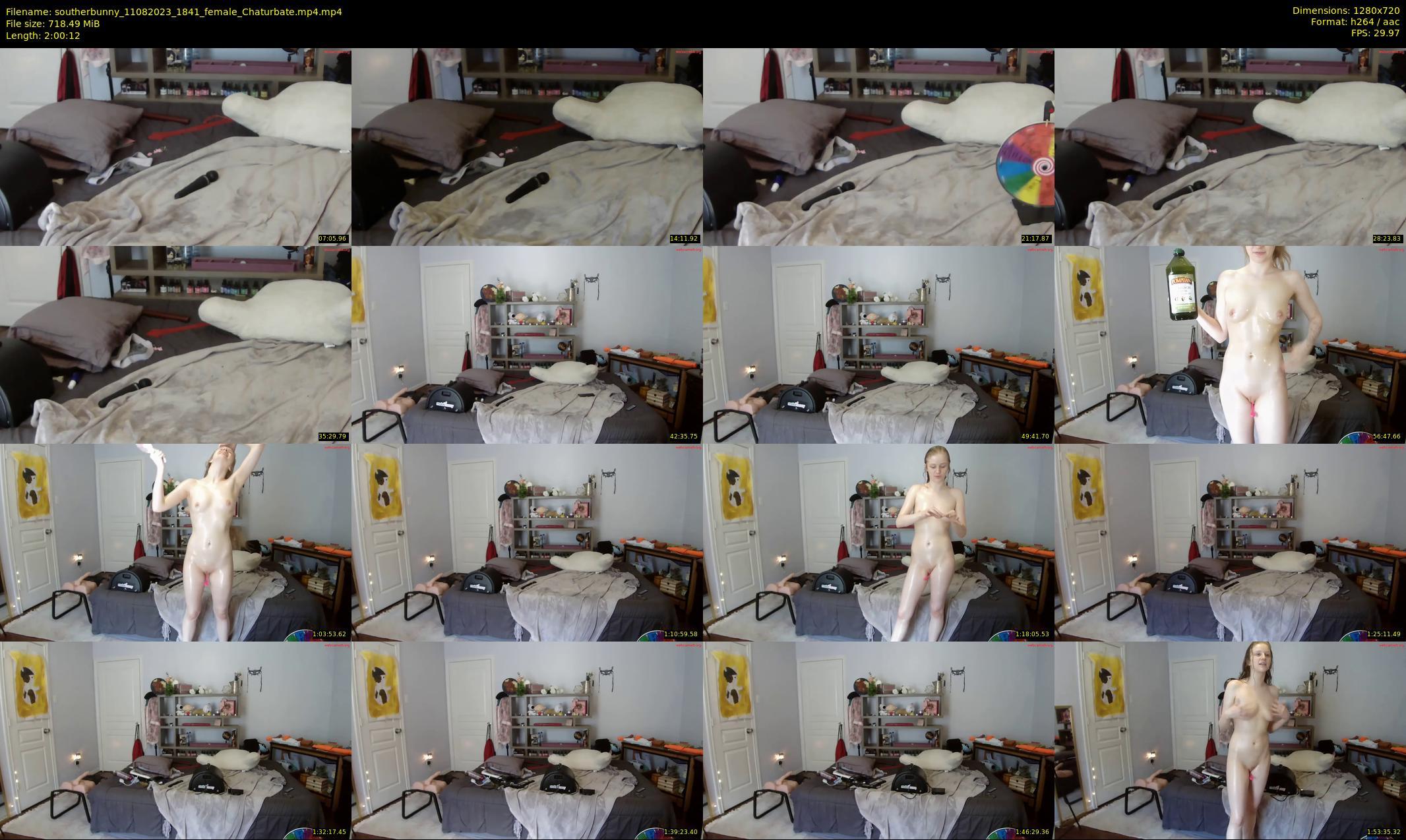 southerbunny — 121 minute Chaturbate female cam show recording, 720p, Aug 11, 2023