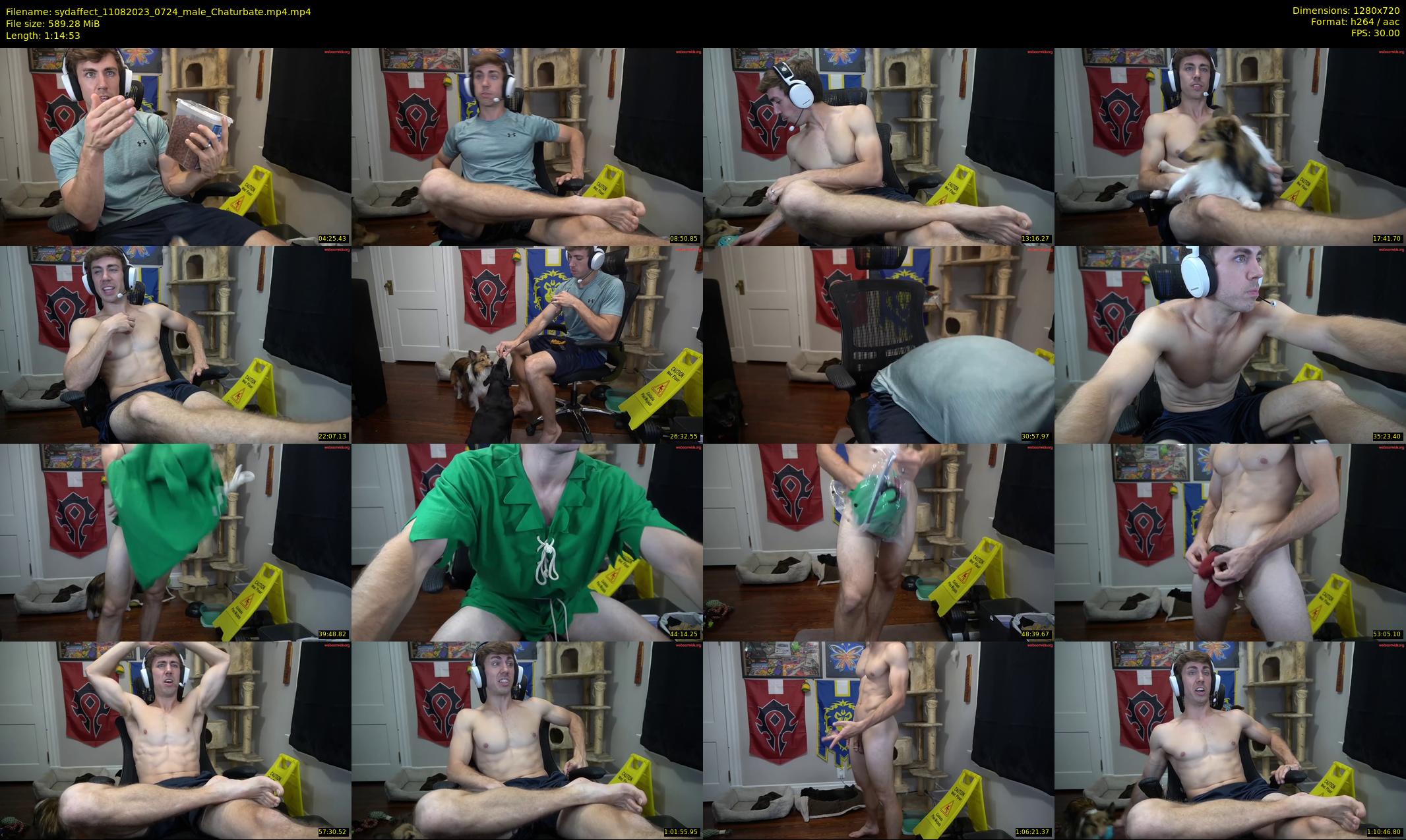 sydaffect — 75 minute Chaturbate male cam show recording, 720p, Aug 11, 2023