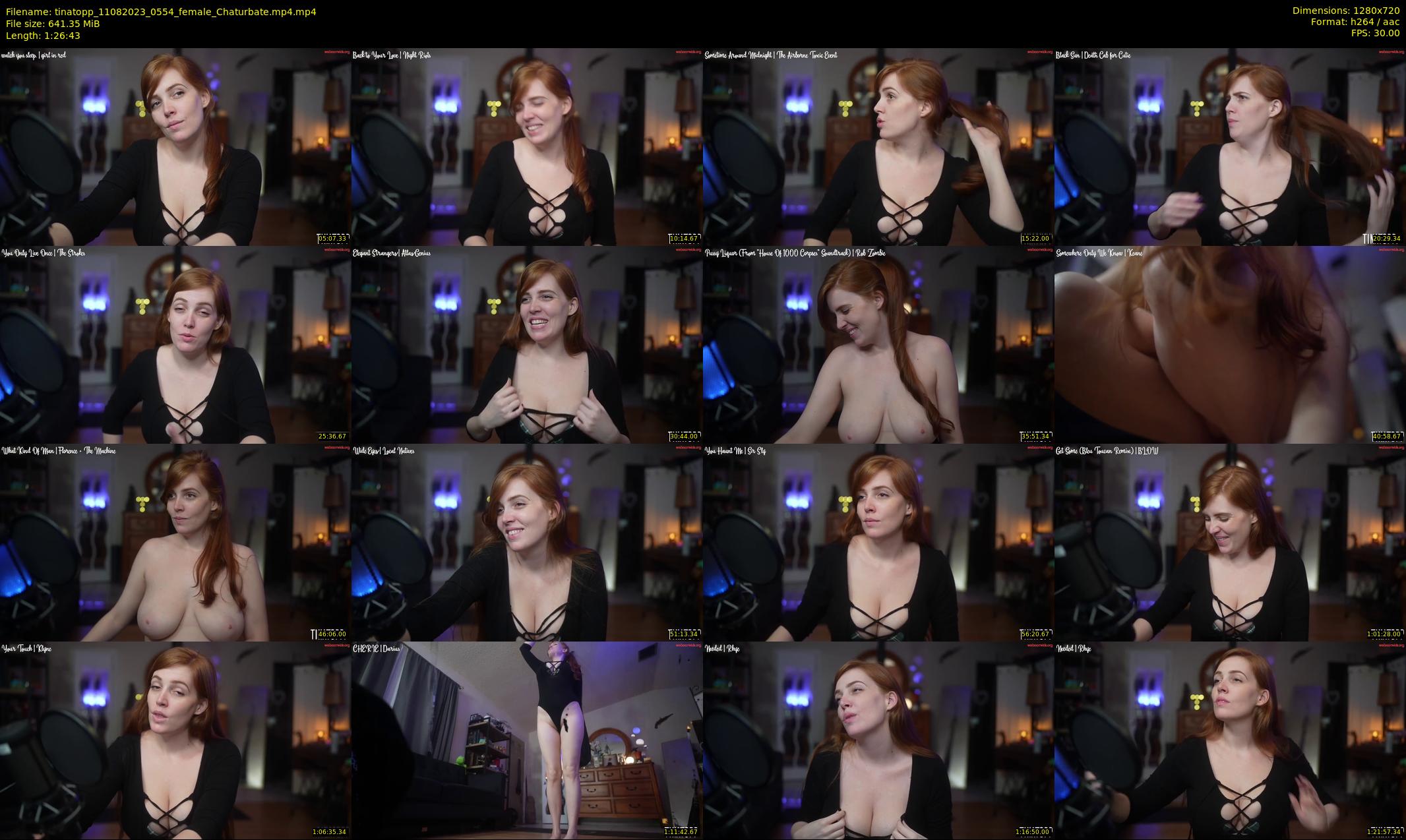 tinatopp — 87 minute Chaturbate female cam show recording, 720p, Aug 11, 2023