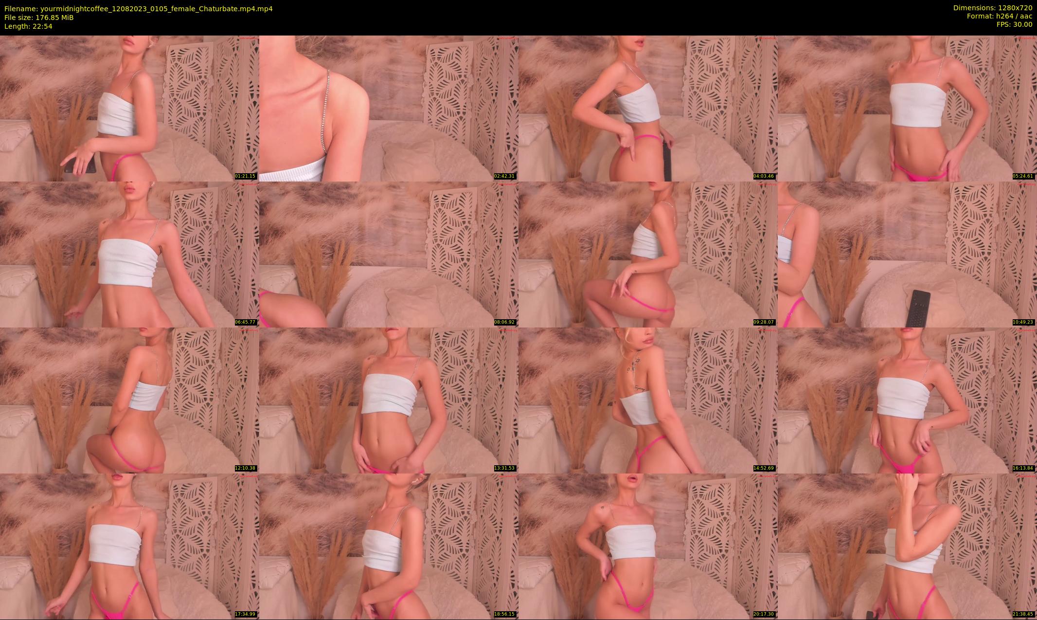 yourmidnightcoffee — 23 minute Chaturbate female cam show recording, 720p, Aug 12, 2023