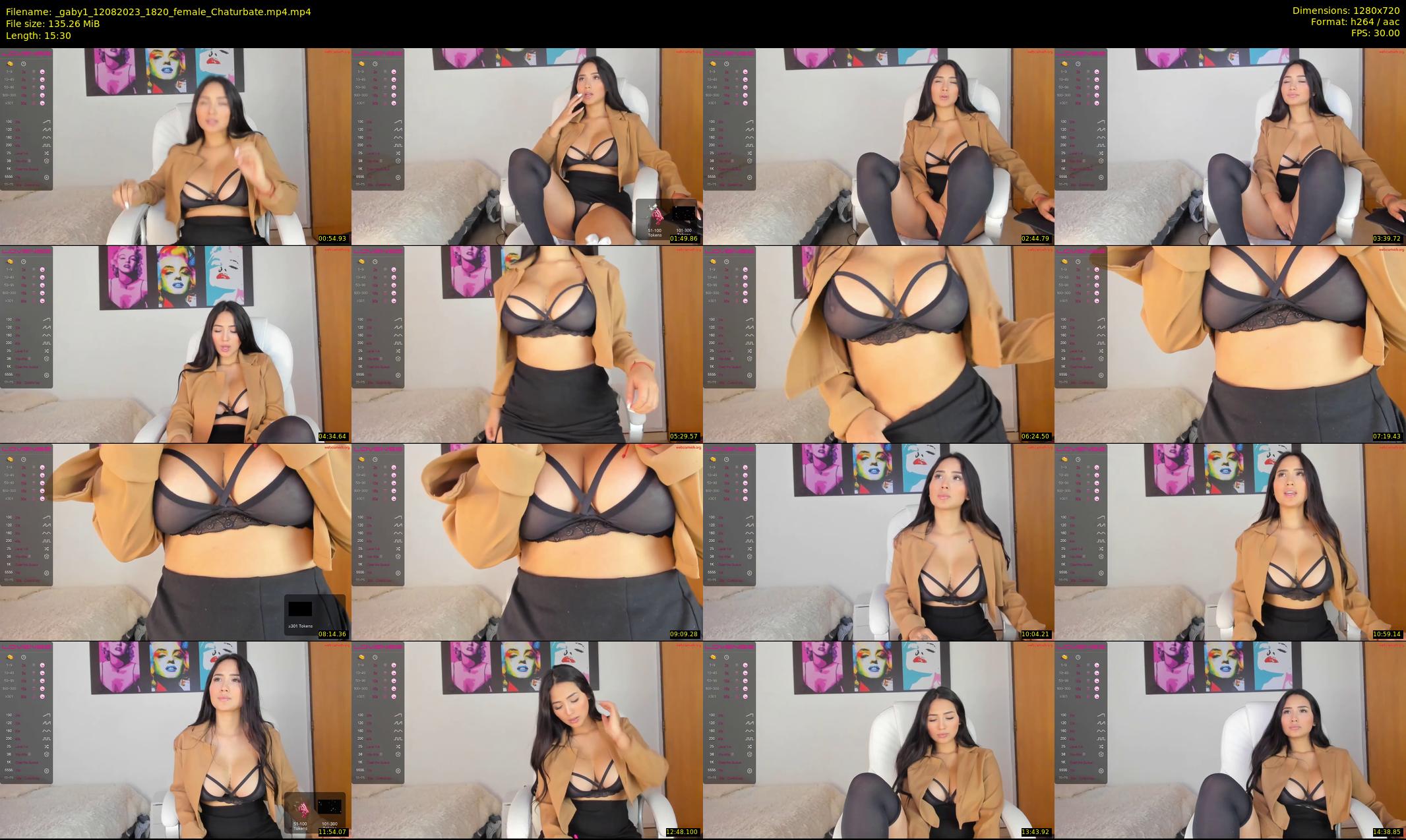 _gaby1 — 16 minute Chaturbate female cam show recording, 720p, Aug 12, 2023