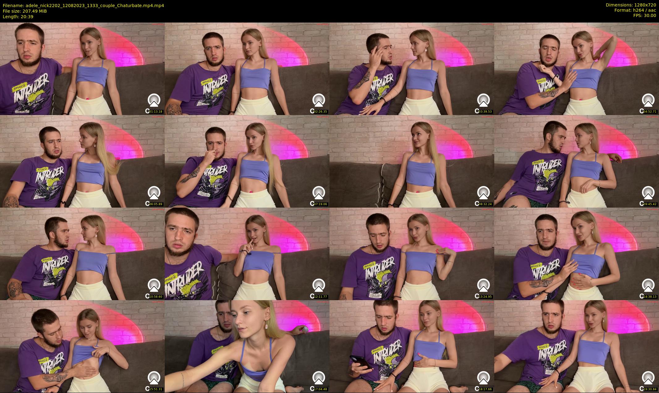 adele_nick2202 — 21 minute Chaturbate couple cam show recording, 720p, Aug 12, 2023