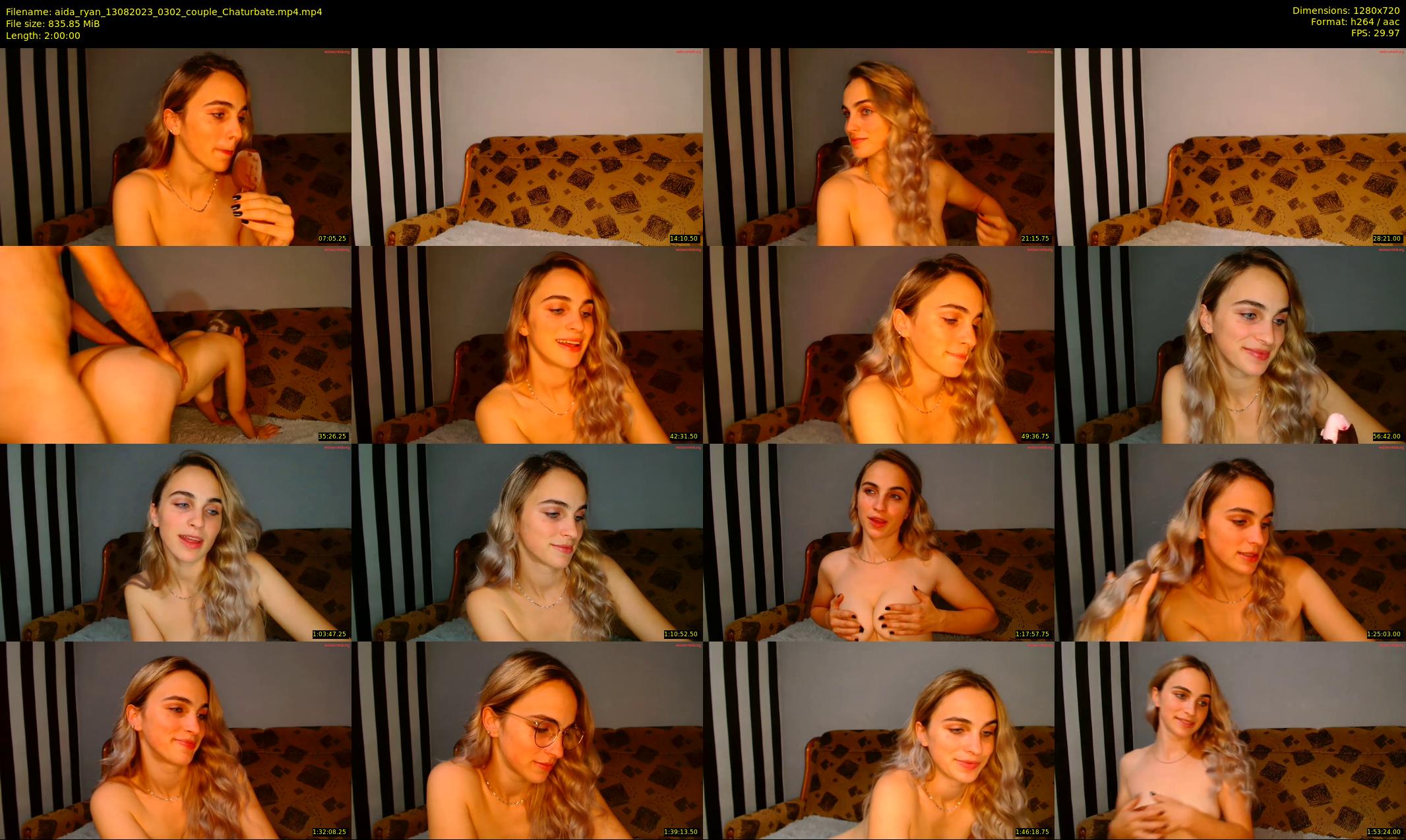 aida_ryan — 120 minute Chaturbate couple cam show recording, 720p, Aug 13, 2023