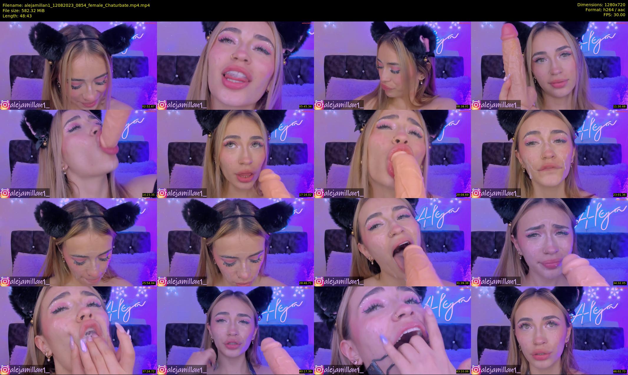 alejamillan1 — 49 minute Chaturbate female cam show recording, 720p, Aug 12, 2023
