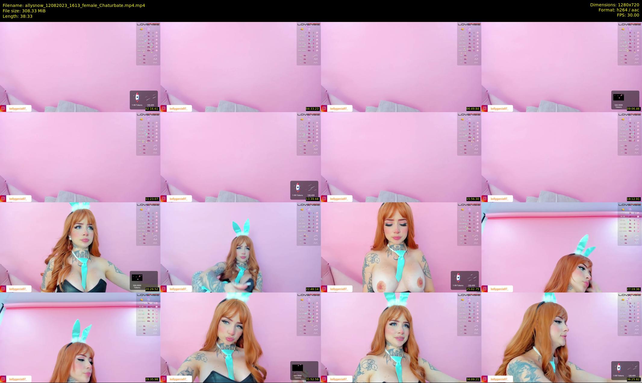 allysnow — 39 minute Chaturbate female cam show recording, 720p, Aug 12, 2023