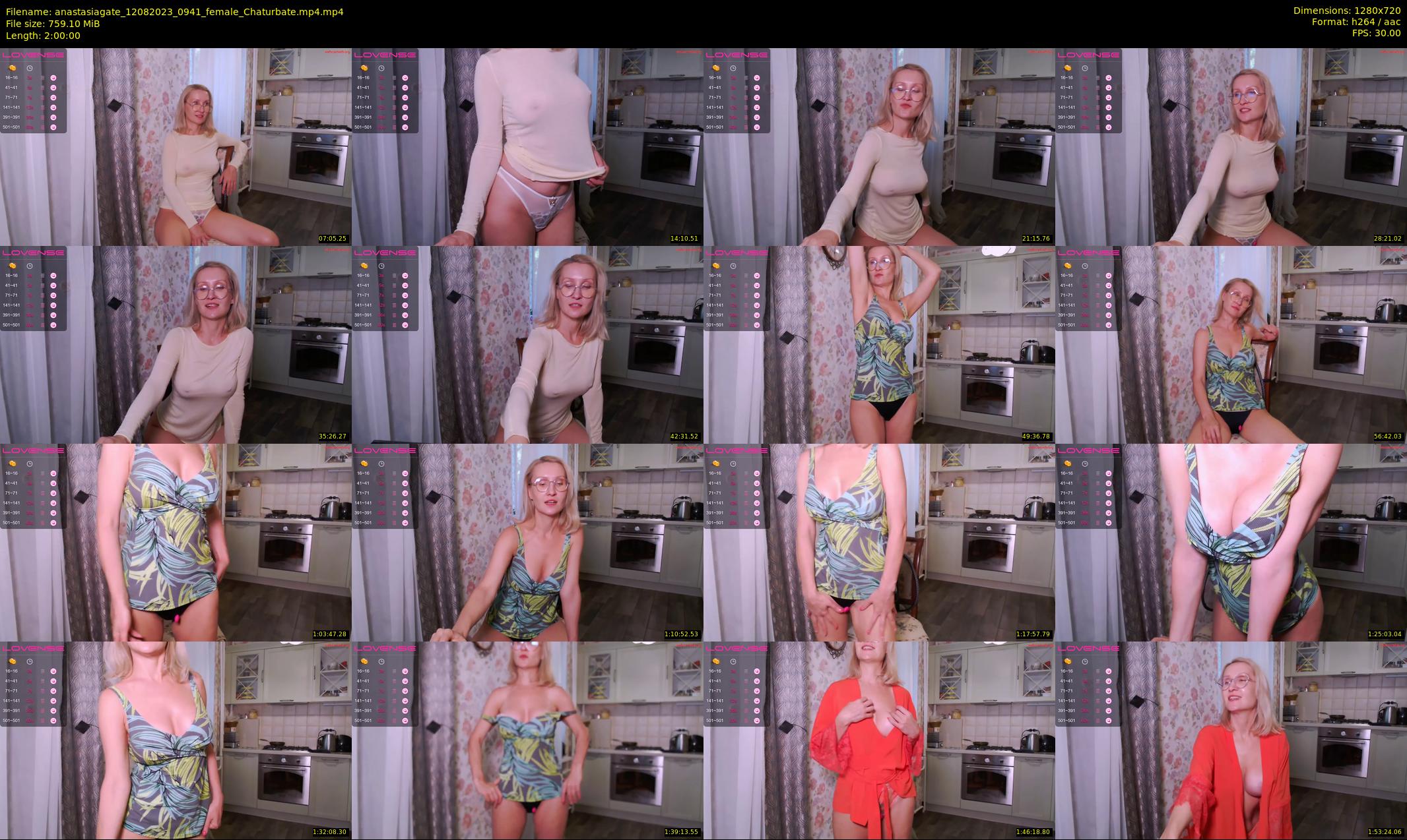 anastasiagate — 120 minute Chaturbate female cam show recording, 720p, Aug 12, 2023