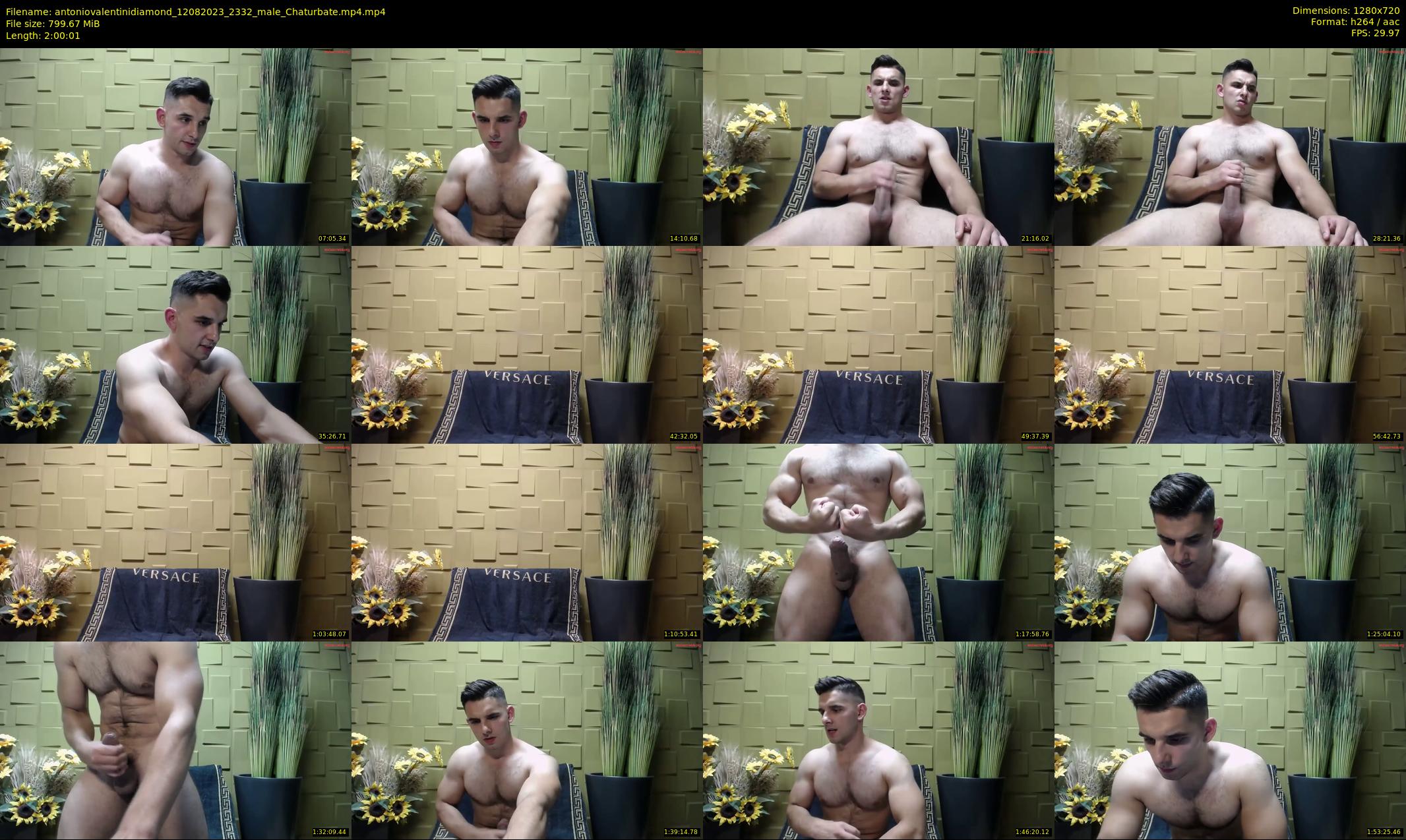 antoniovalentinidiamond — 121 minute Chaturbate male cam show recording, 720p, Aug 12, 2023