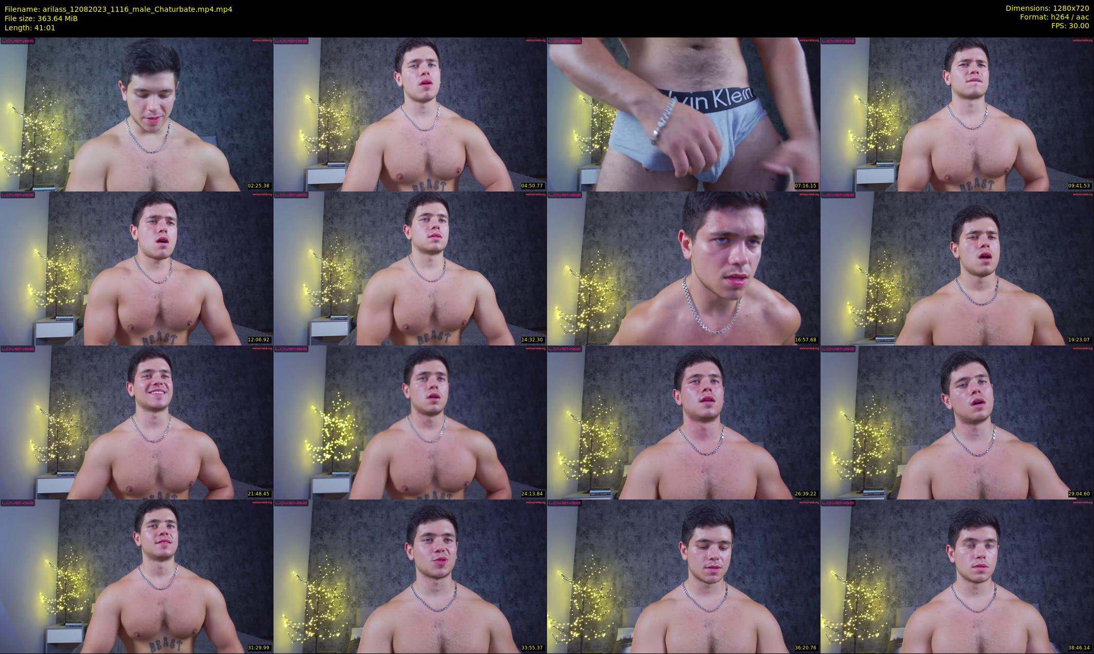 arilass — 42 minute Chaturbate male cam show recording, 720p, Aug 12, 2023