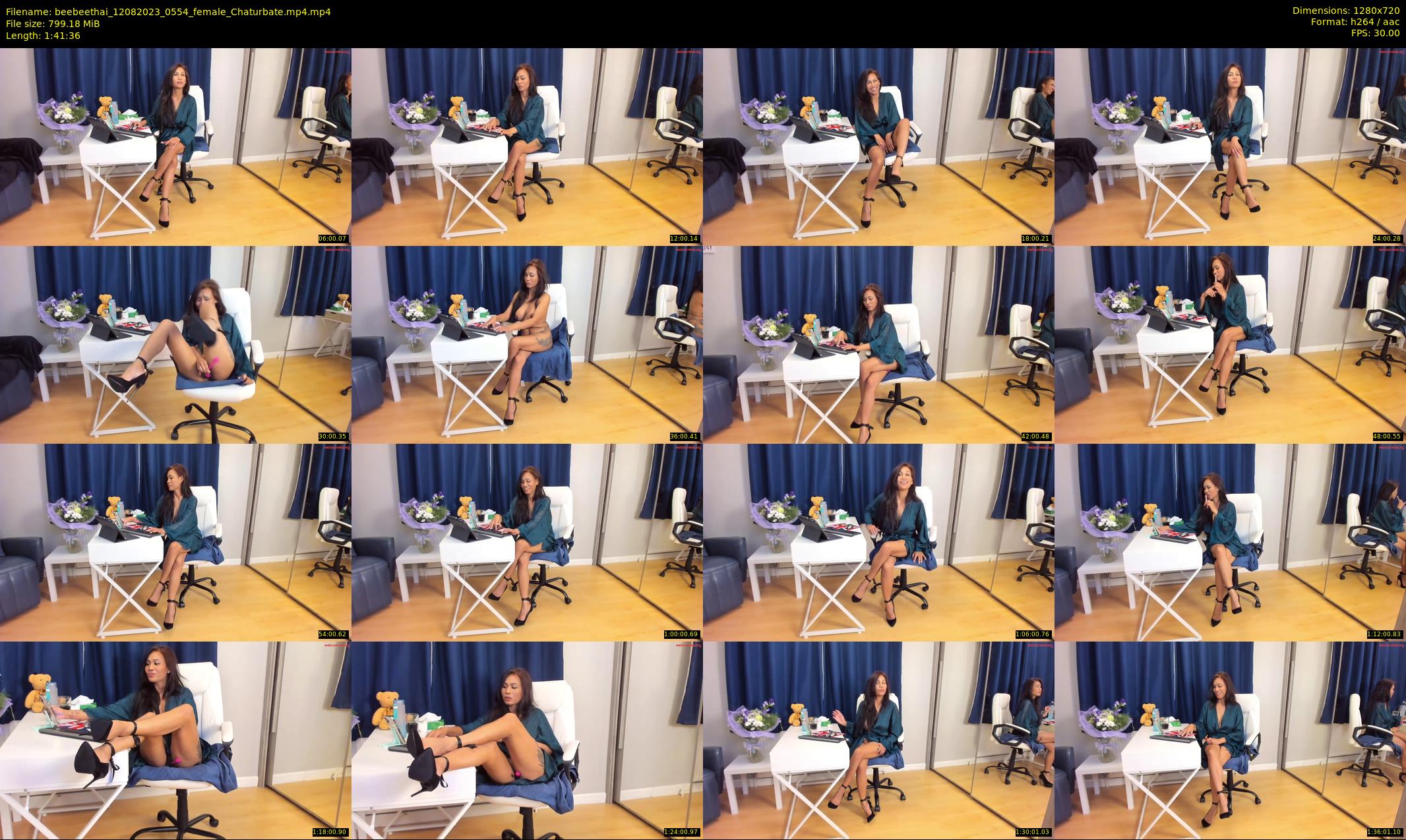 beebeethai — 102 minute Chaturbate female cam show recording, 720p, Aug 12, 2023