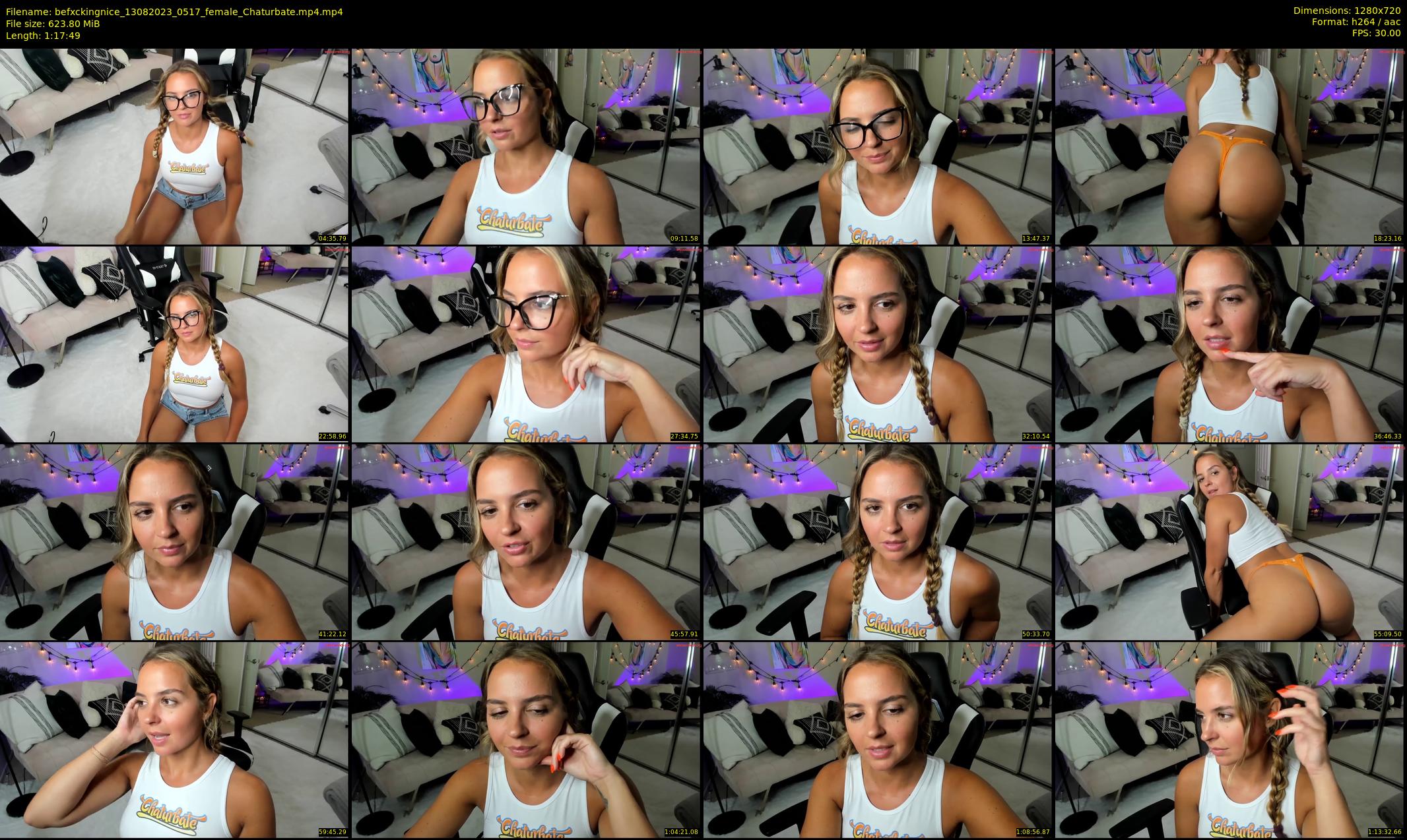 befxckingnice — 78 minute Chaturbate female cam show recording, 720p, Aug 13, 2023