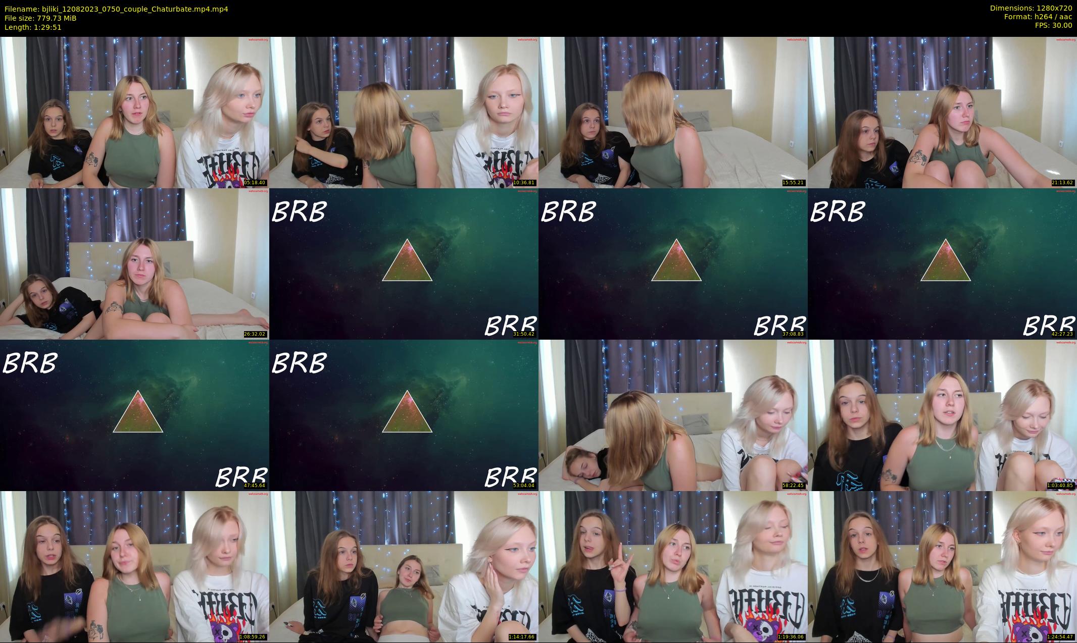 bjliki — 90 minute Chaturbate couple cam show recording, 720p, Aug 12, 2023