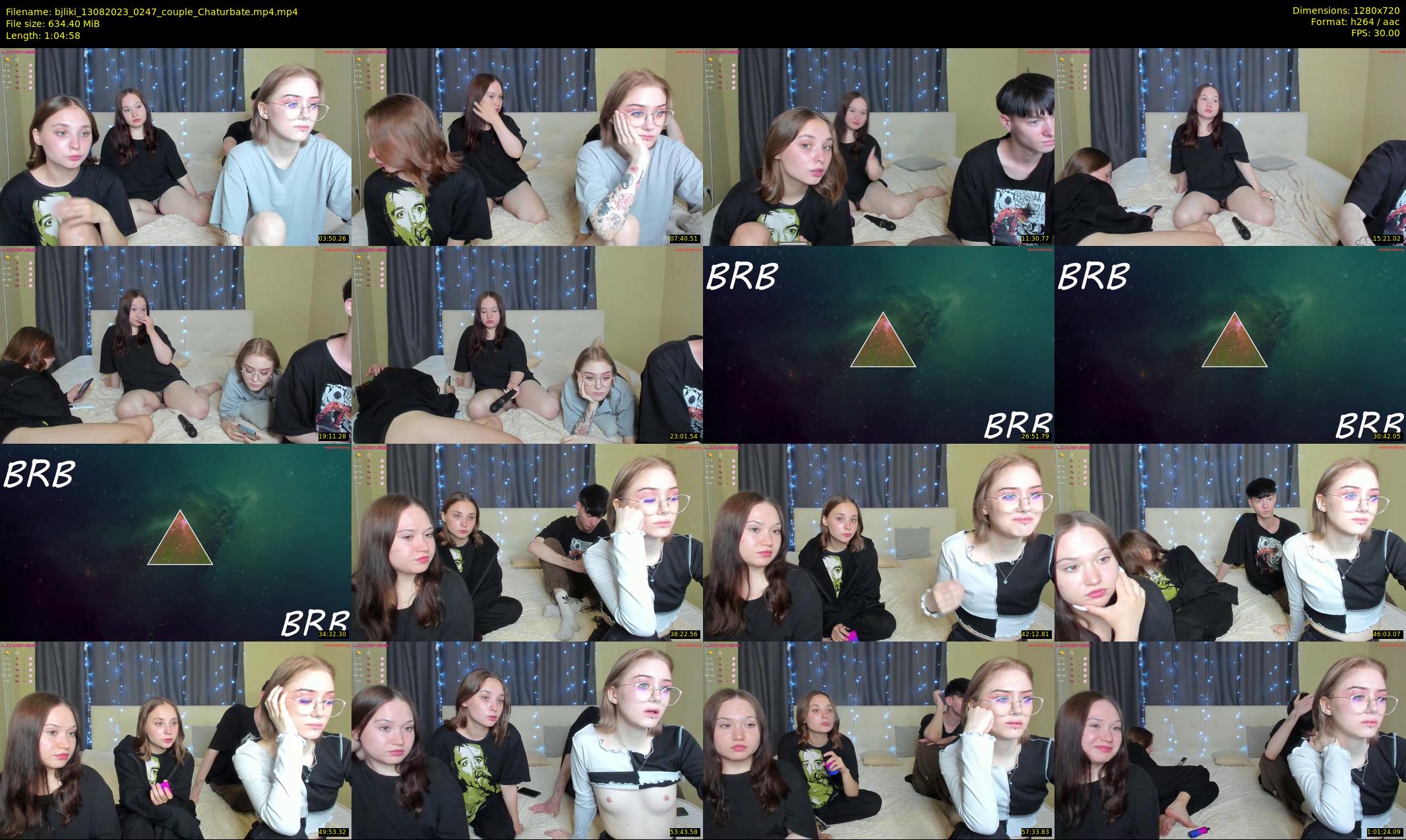 bjliki — 65 minute Chaturbate couple cam show recording, 720p, Aug 13, 2023