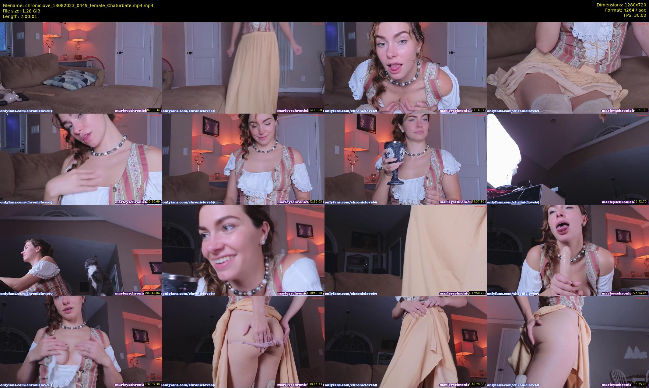 chroniclove — 121 minute Chaturbate female cam show recording, 720p, Aug 13, 2023