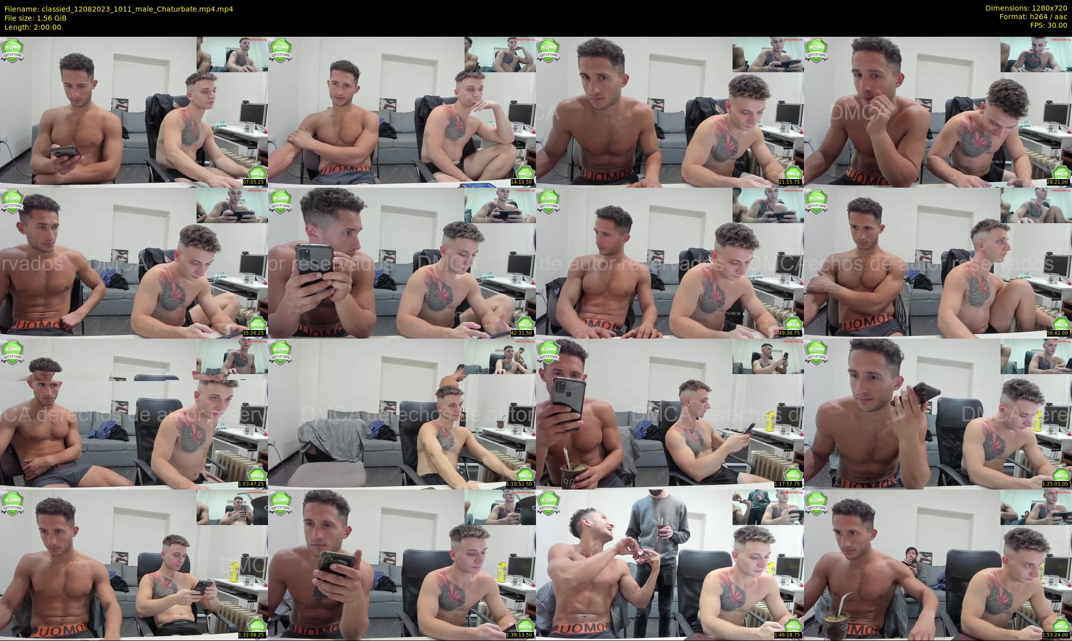 classied — 120 minute Chaturbate male cam show recording, 720p, Aug 12, 2023