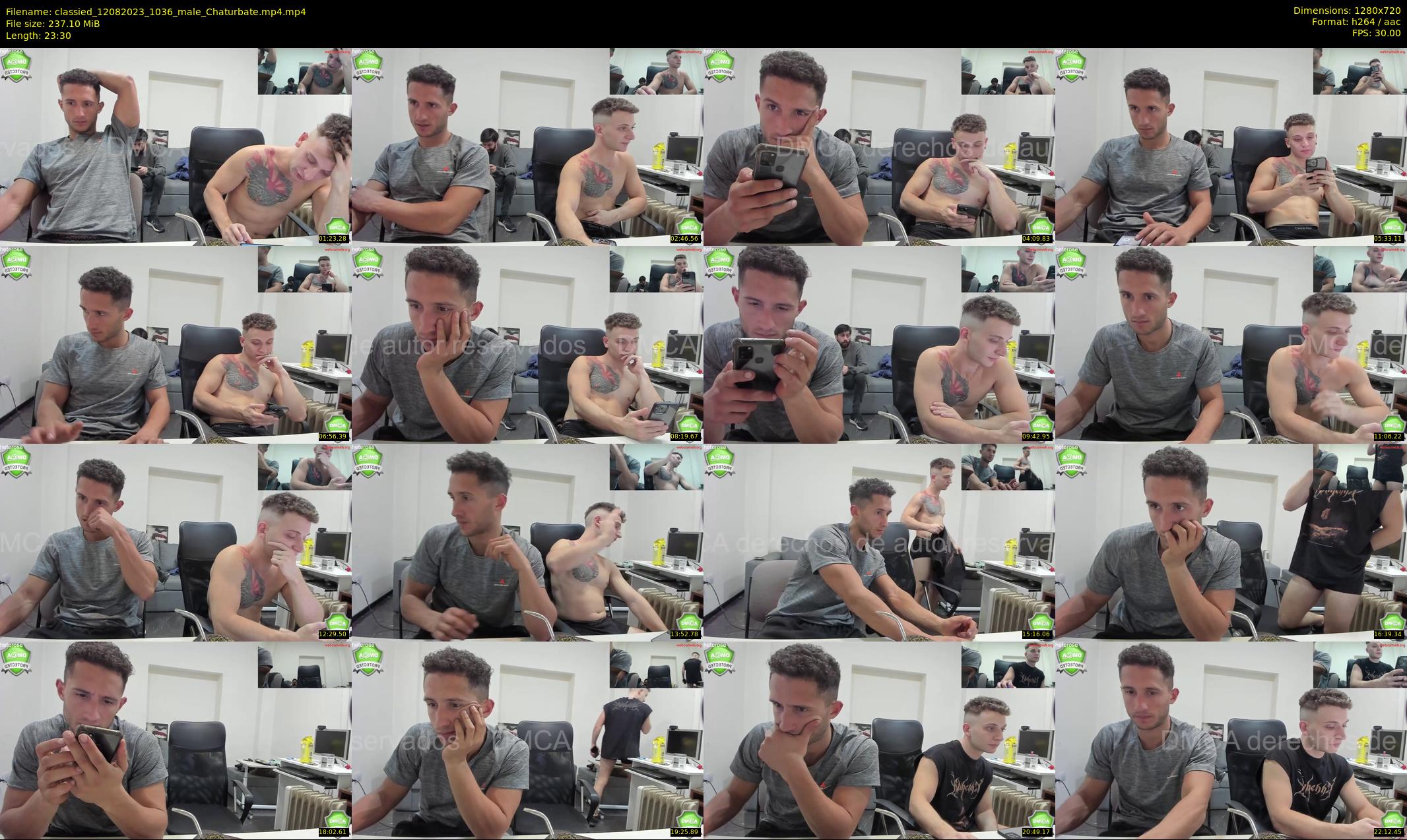 classied — 24 minute Chaturbate male cam show recording, 720p, Aug 12, 2023