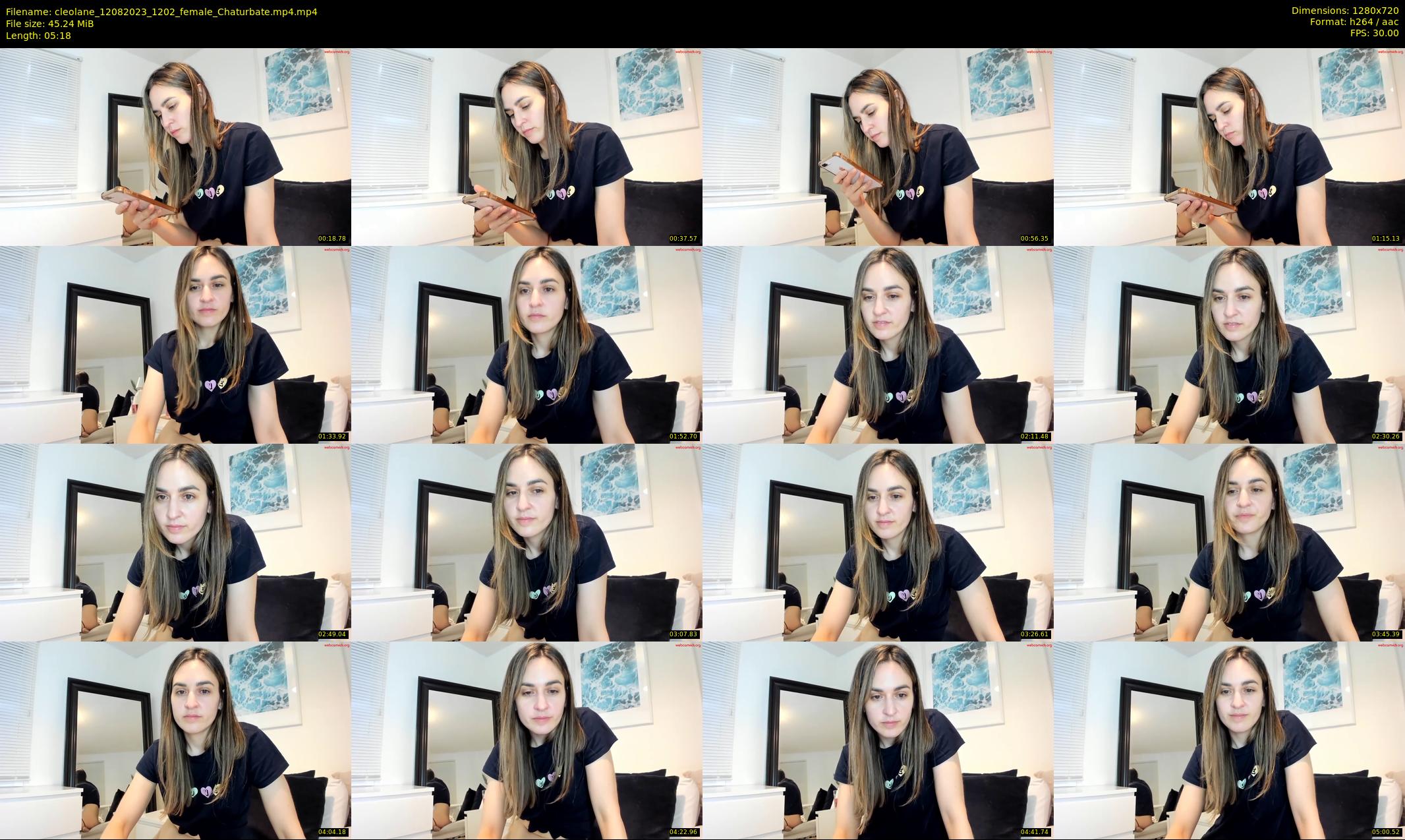 cleolane — 6 minute Chaturbate female cam show recording, 720p, Aug 12, 2023