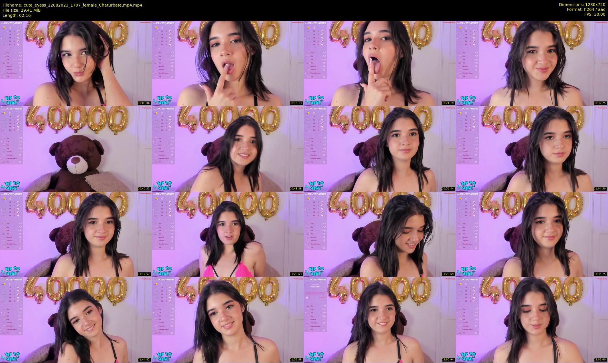 cute_eyess — 3 minute Chaturbate female cam show recording, 720p, Aug 12, 2023