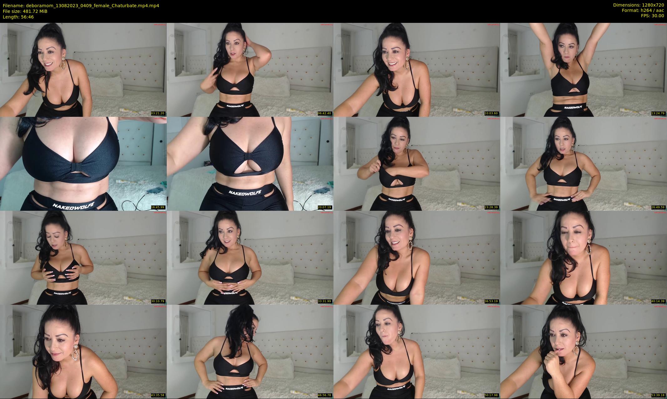 deboramom — 57 minute Chaturbate female cam show recording, 720p, Aug 13, 2023