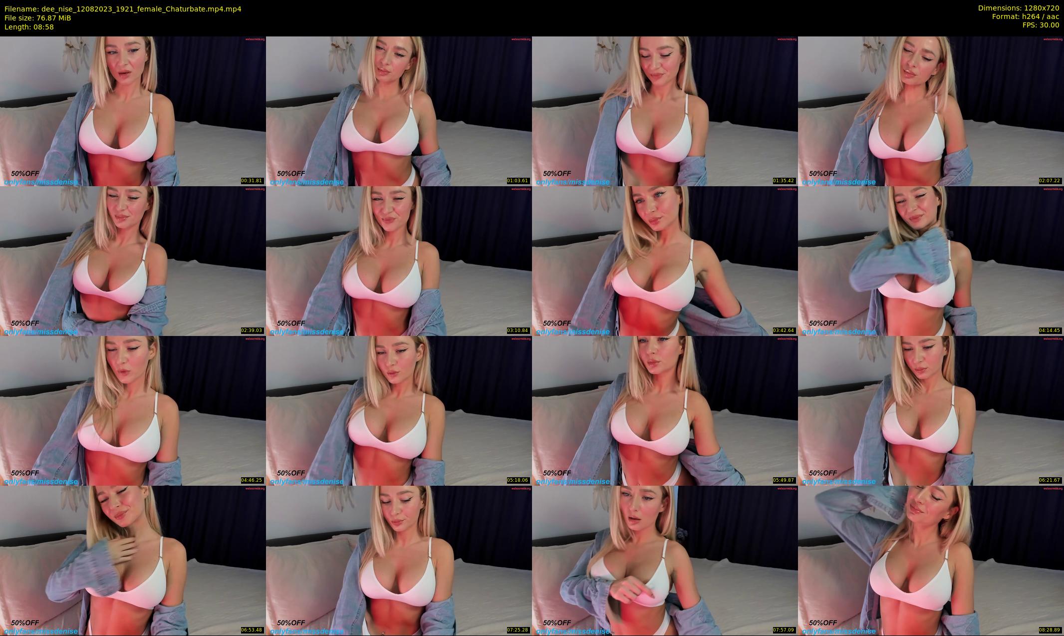 dee_nise — 9 minute Chaturbate female cam show recording, 720p, Aug 12, 2023