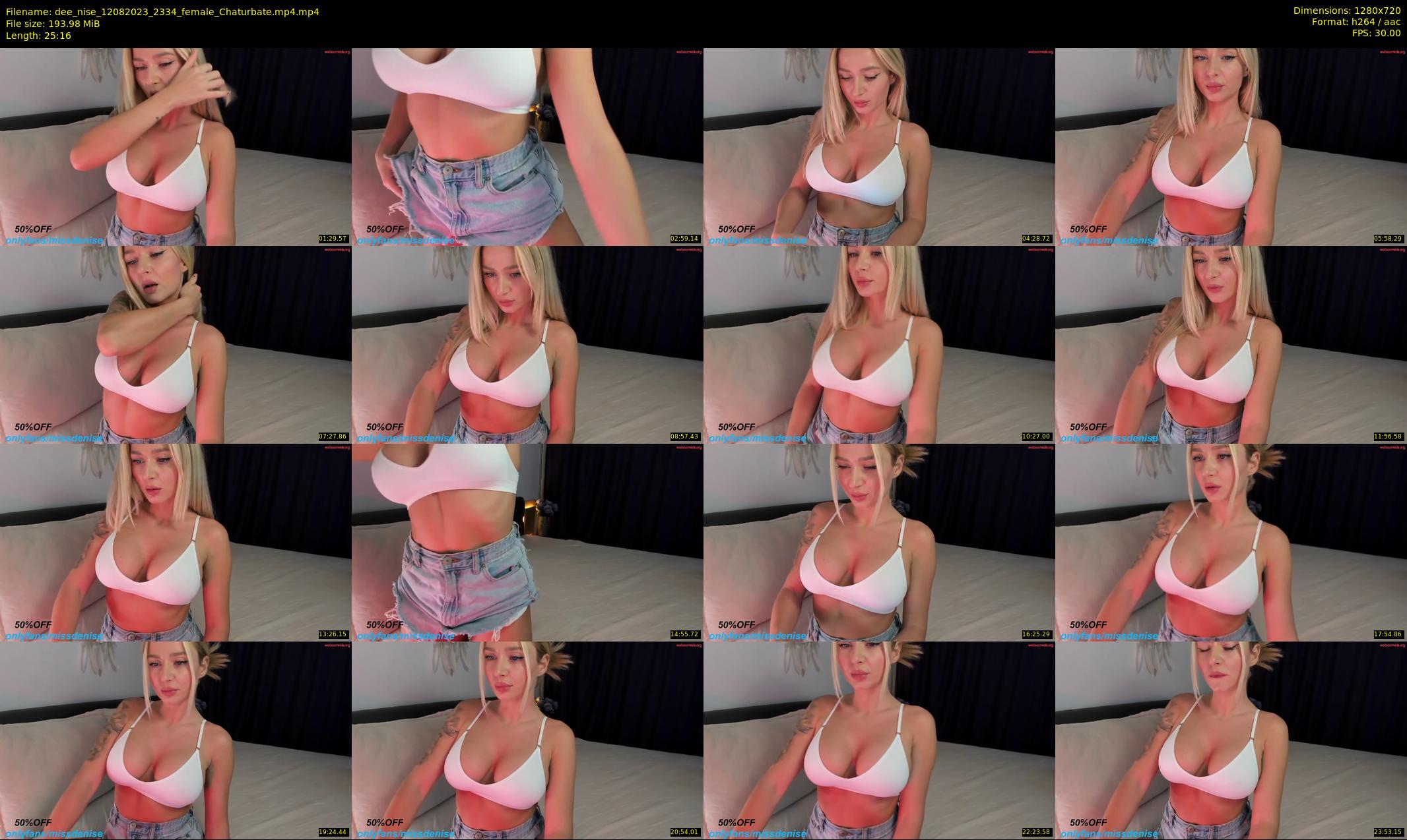 dee_nise — 26 minute Chaturbate female cam show recording, 720p, Aug 12, 2023