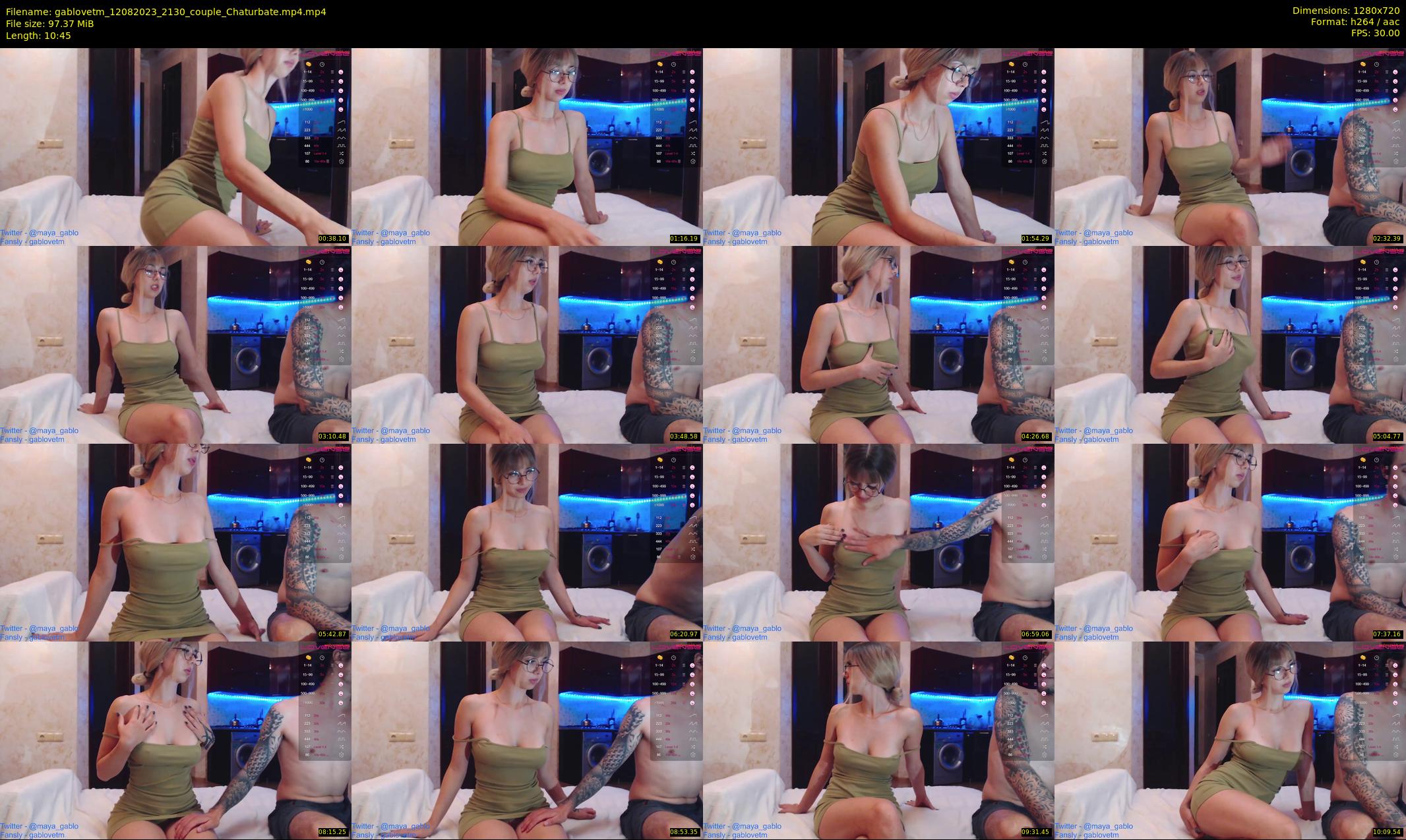 gablovetm — 11 minute Chaturbate couple cam show recording, 720p, Aug 12, 2023