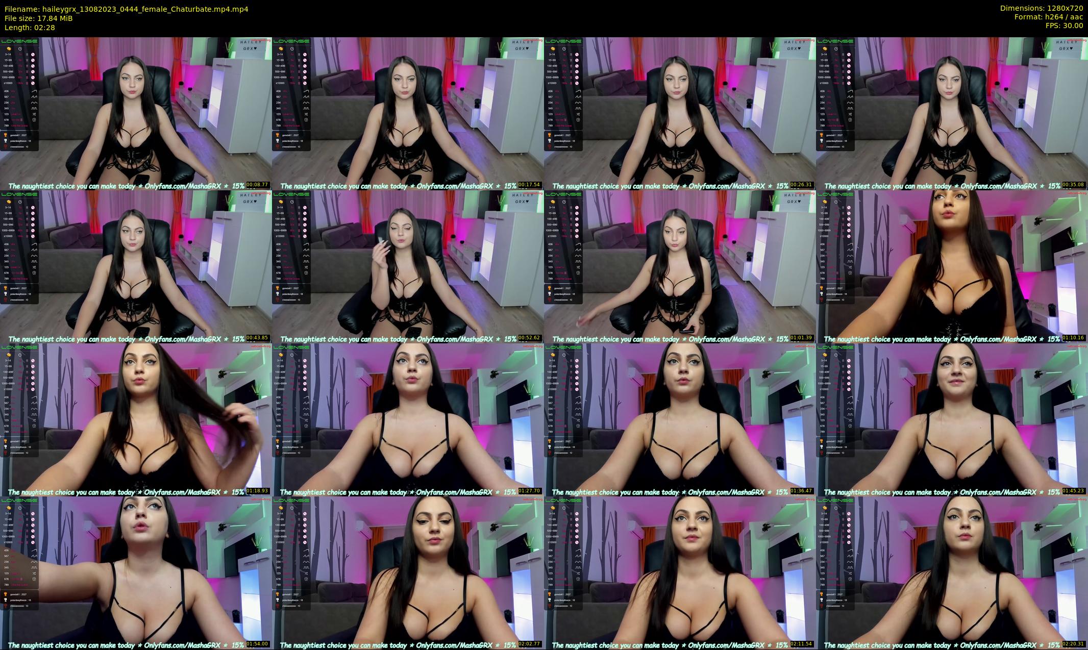 haileygrx — 3 minute Chaturbate female cam show recording, 720p, Aug 13, 2023