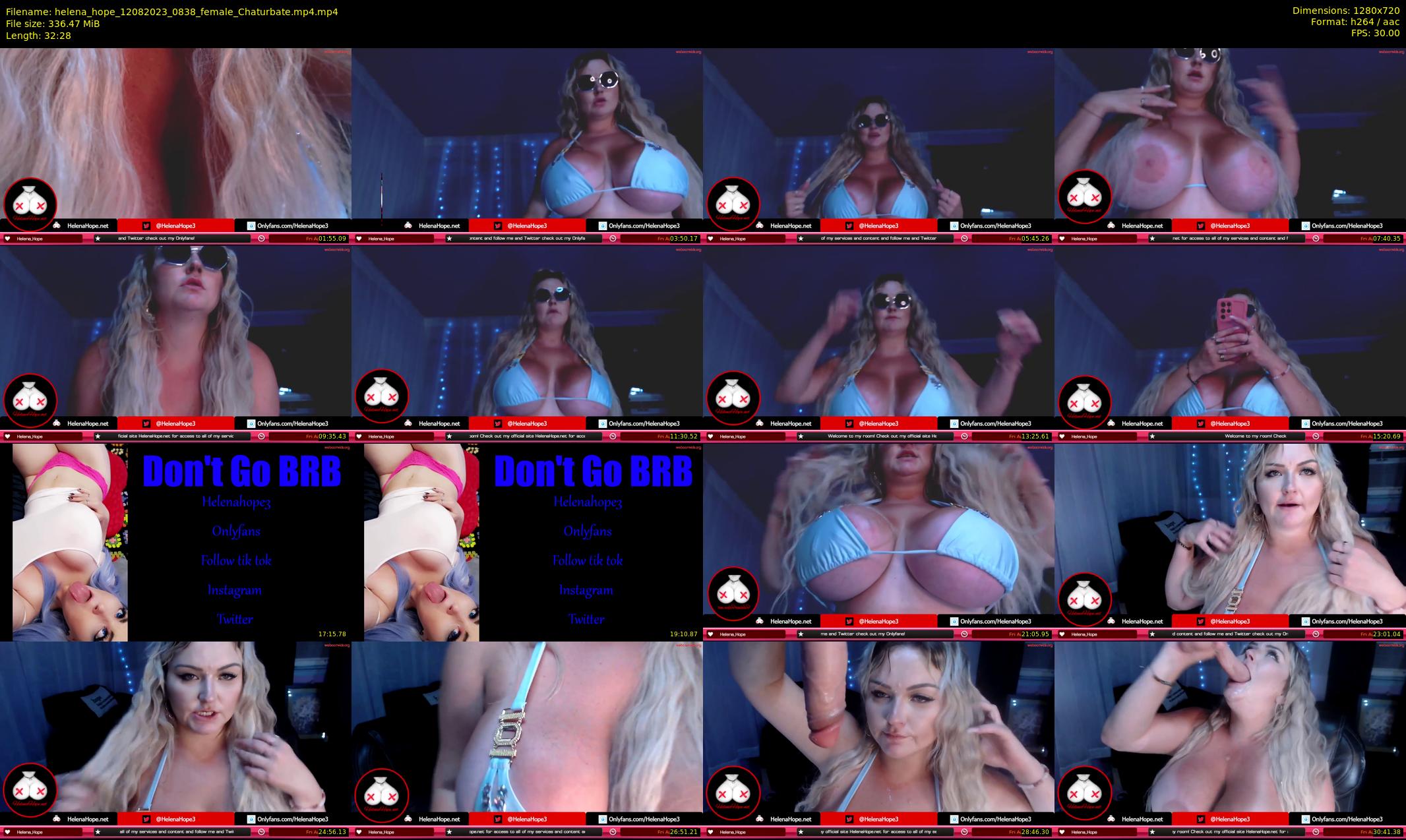 helena_hope — 33 minute Chaturbate female cam show recording, 720p, Aug 12, 2023