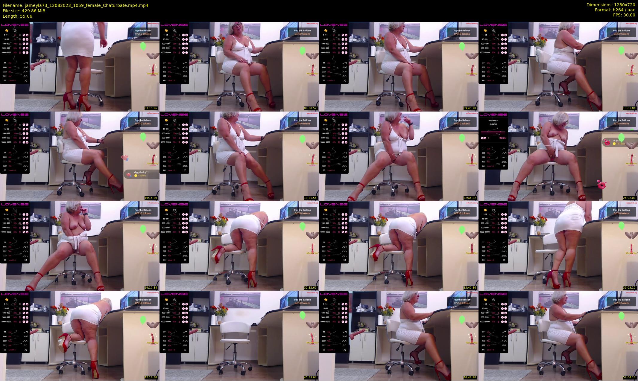 jameyla73 — 56 minute Chaturbate female cam show recording, 720p, Aug 12, 2023
