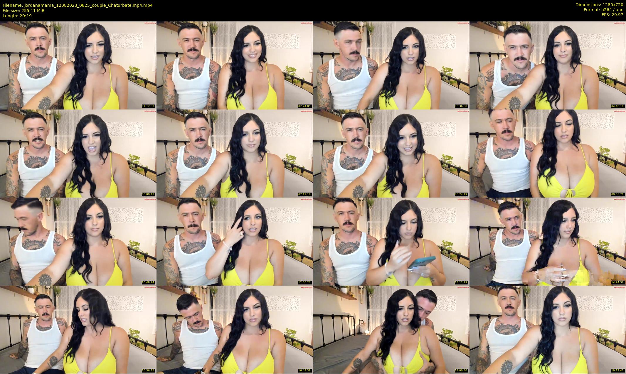 jordanamama — 21 minute Chaturbate couple cam show recording, 720p, Aug 12, 2023