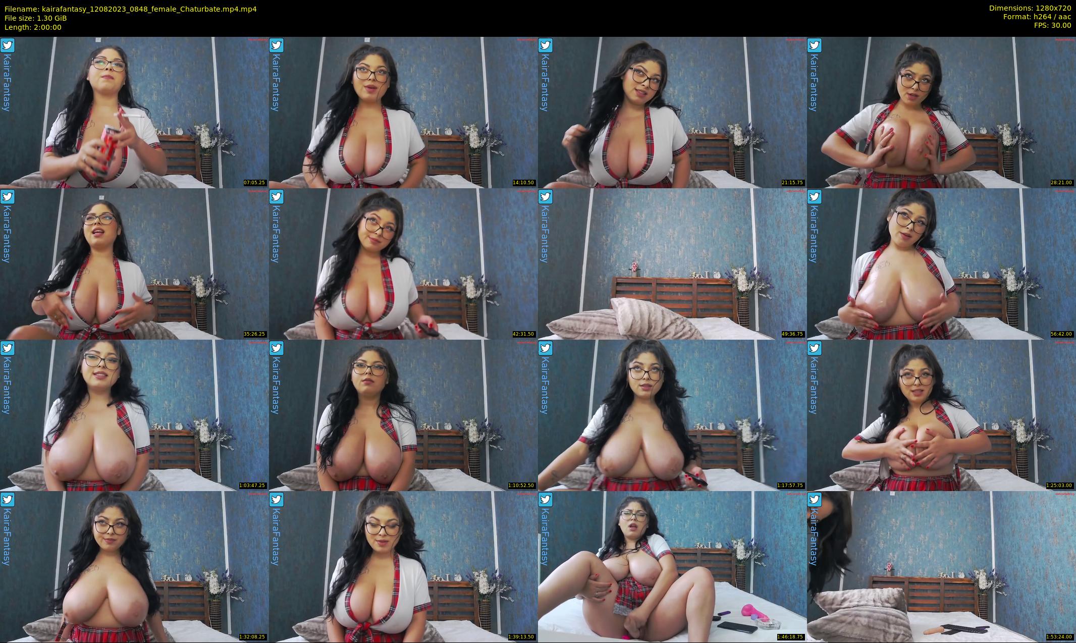 kairafantasy — 120 minute Chaturbate female cam show recording, 720p, Aug 12, 2023