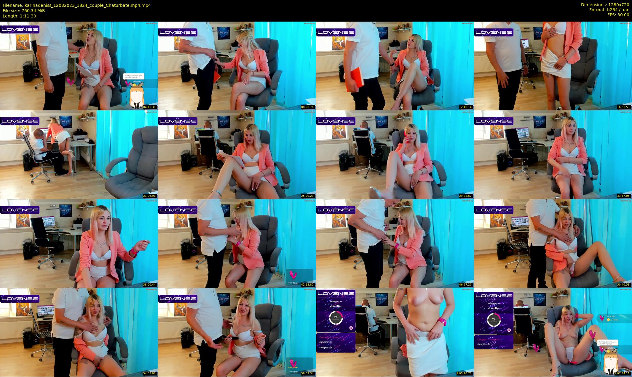 karinadeniss — 72 minute Chaturbate couple cam show recording, 720p, Aug 12, 2023