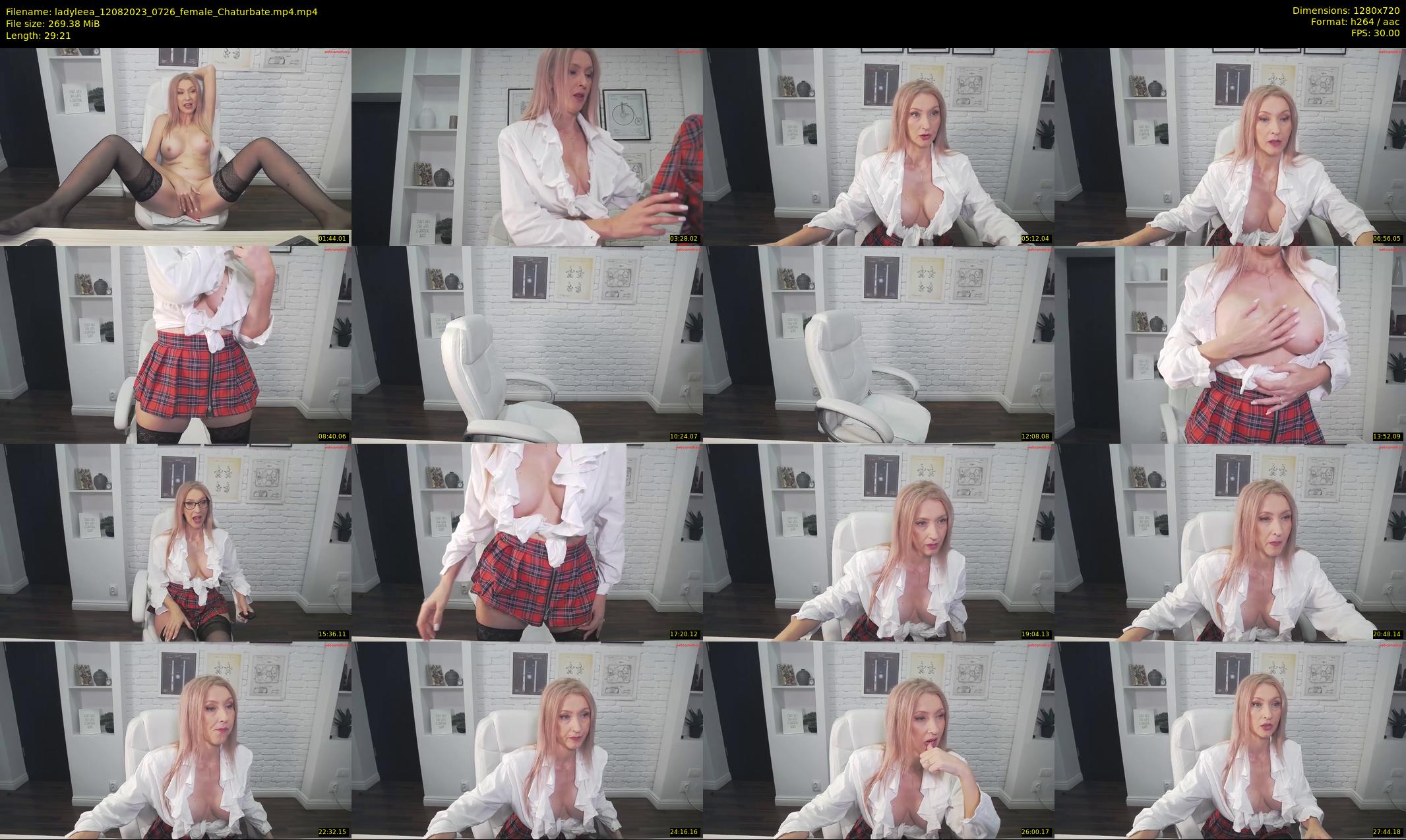 ladyleea — 30 minute Chaturbate female cam show recording, 720p, Aug 12, 2023
