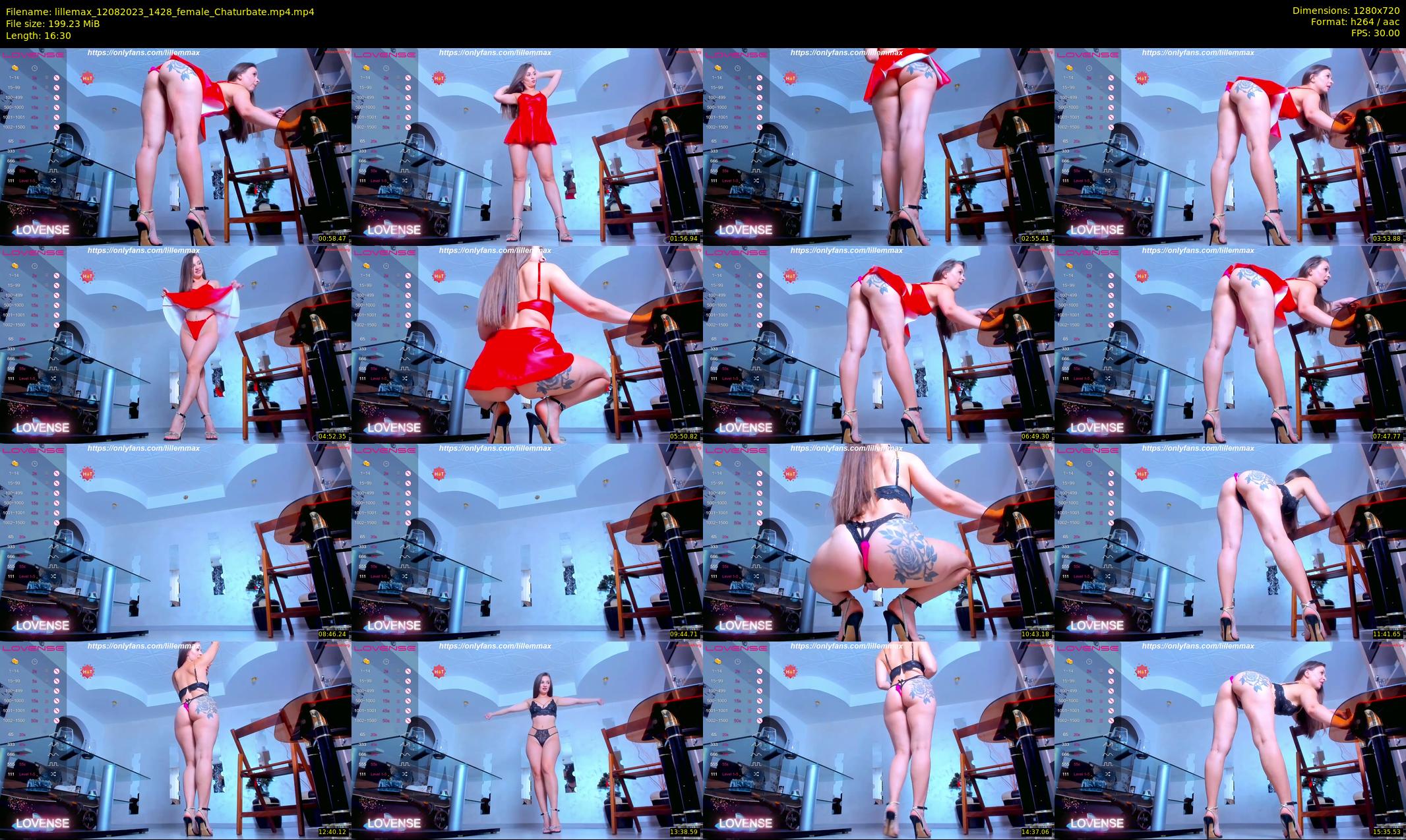 lillemax — 17 minute Chaturbate female cam show recording, 720p, Aug 12, 2023