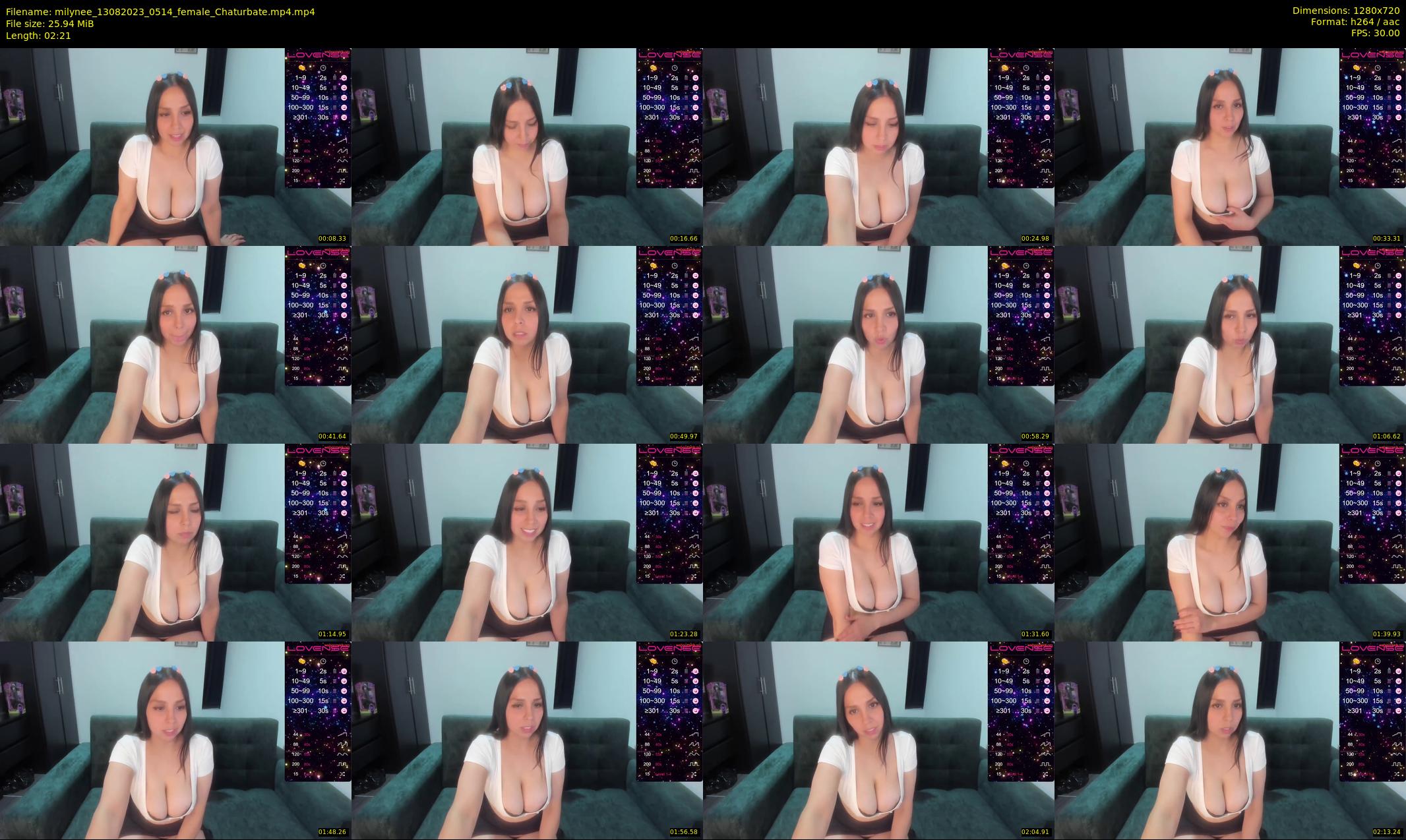 milynee — 3 minute Chaturbate female cam show recording, 720p, Aug 13, 2023