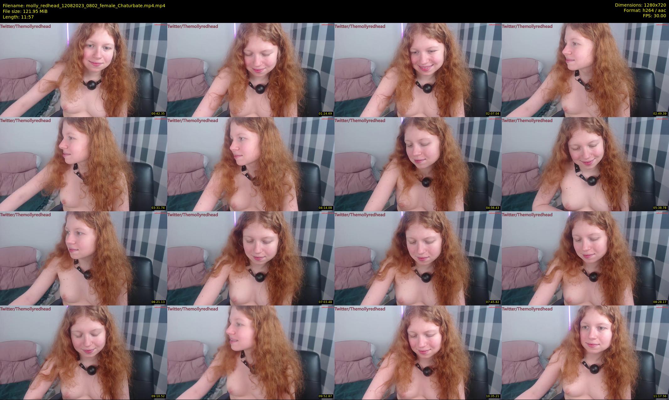 molly_redhead — 12 minute Chaturbate female cam show recording, 720p, Aug 12, 2023