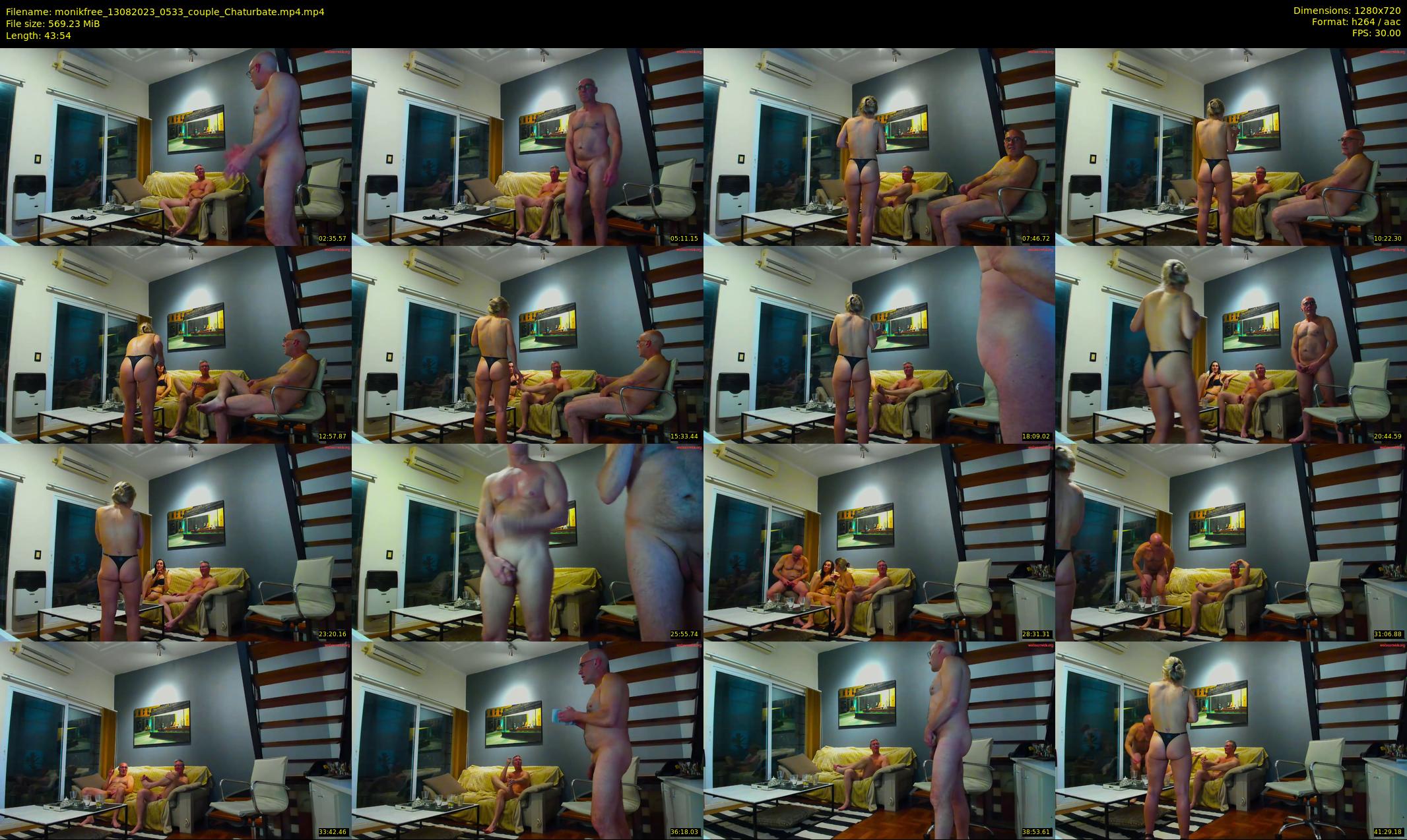 monikfree — 44 minute Chaturbate couple cam show recording, 720p, Aug 13, 2023