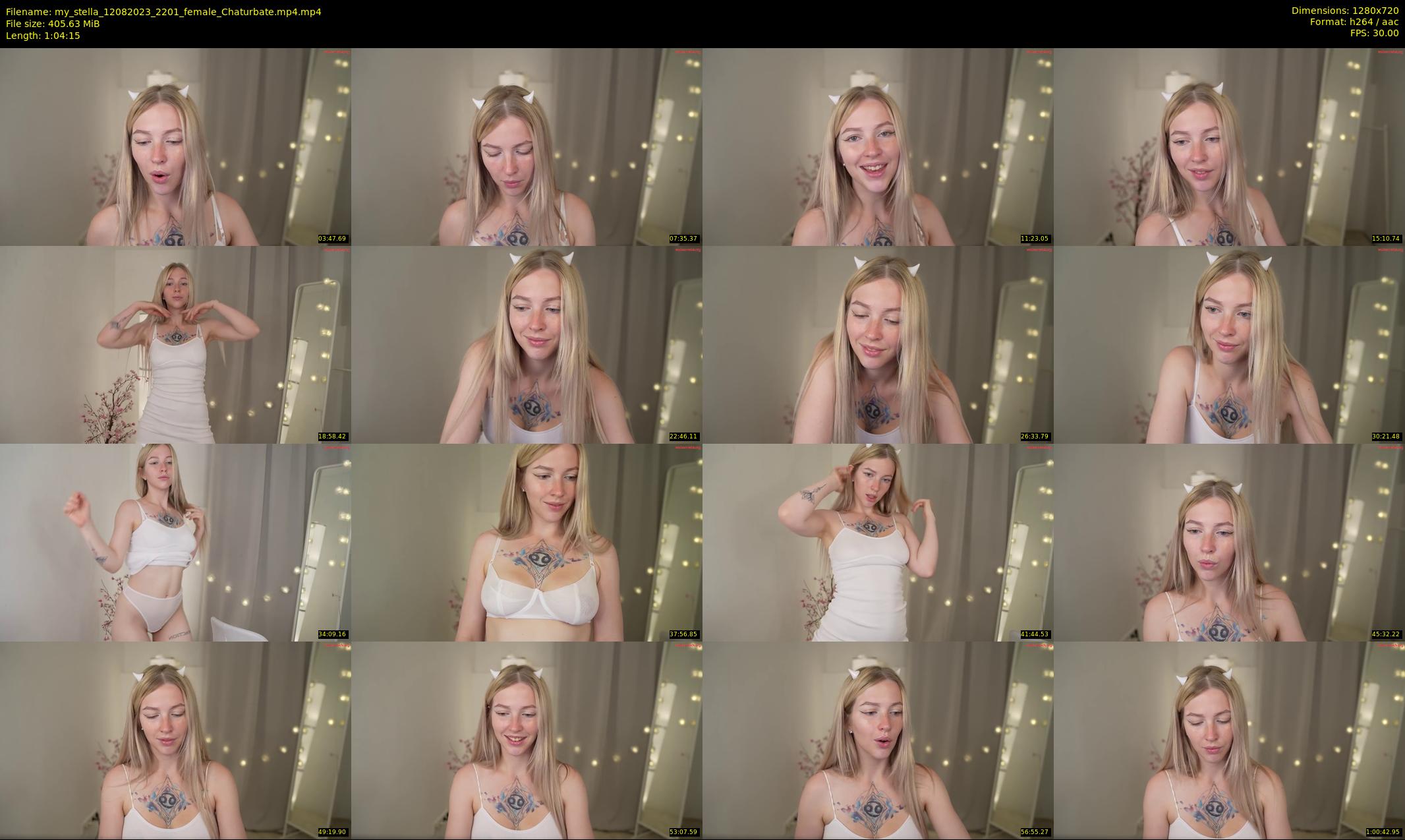 my_stella — 65 minute Chaturbate female cam show recording, 720p, Aug 12, 2023