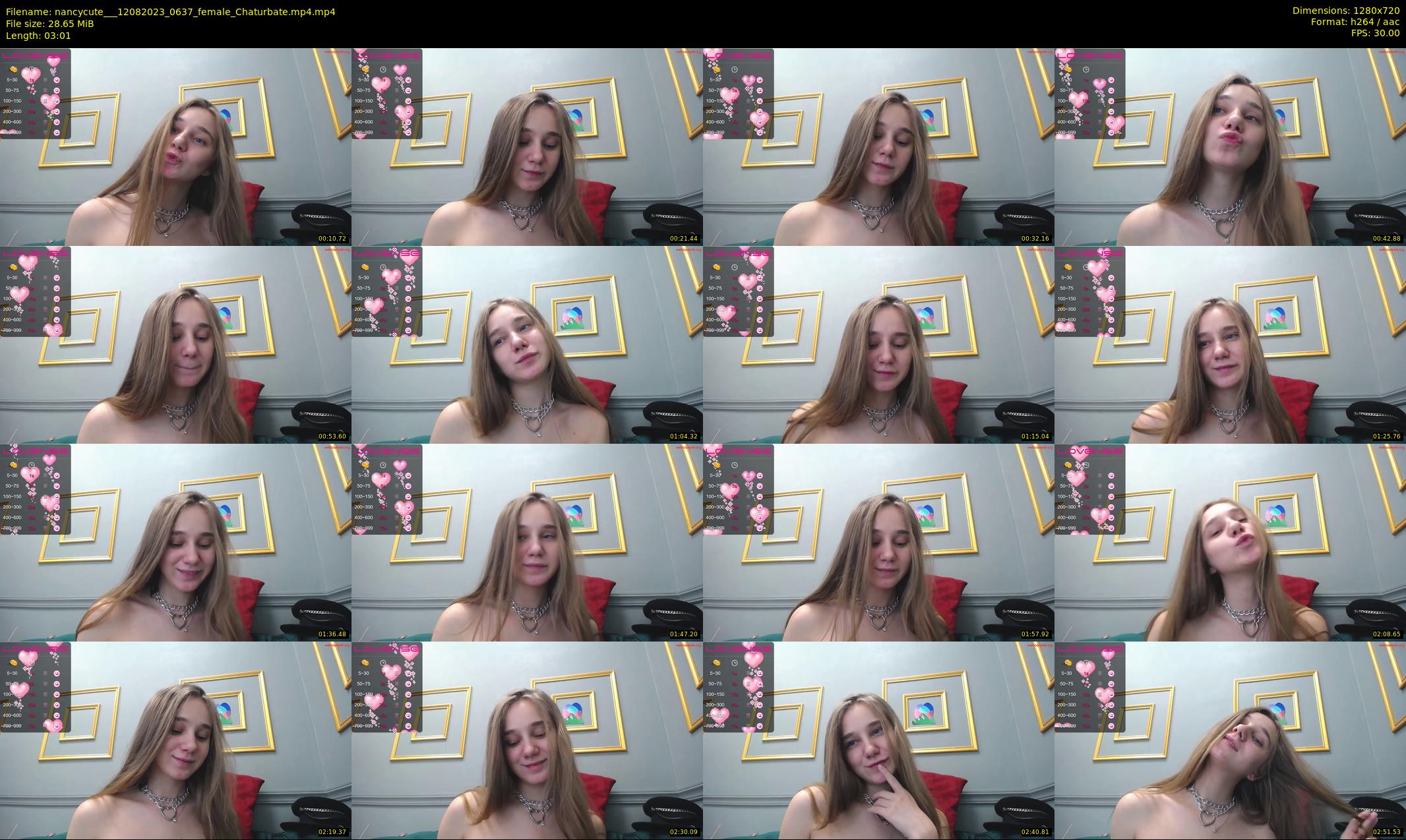 nancycute__ — 4 minute Chaturbate female cam show recording, 720p, Aug 12, 2023