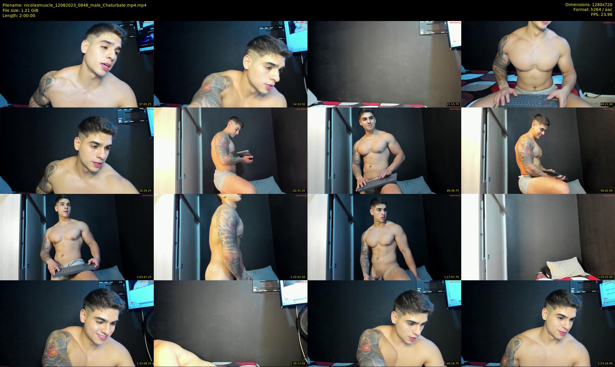 nicolasmuscle — 120 minute Chaturbate male cam show recording, 720p, Aug 12, 2023