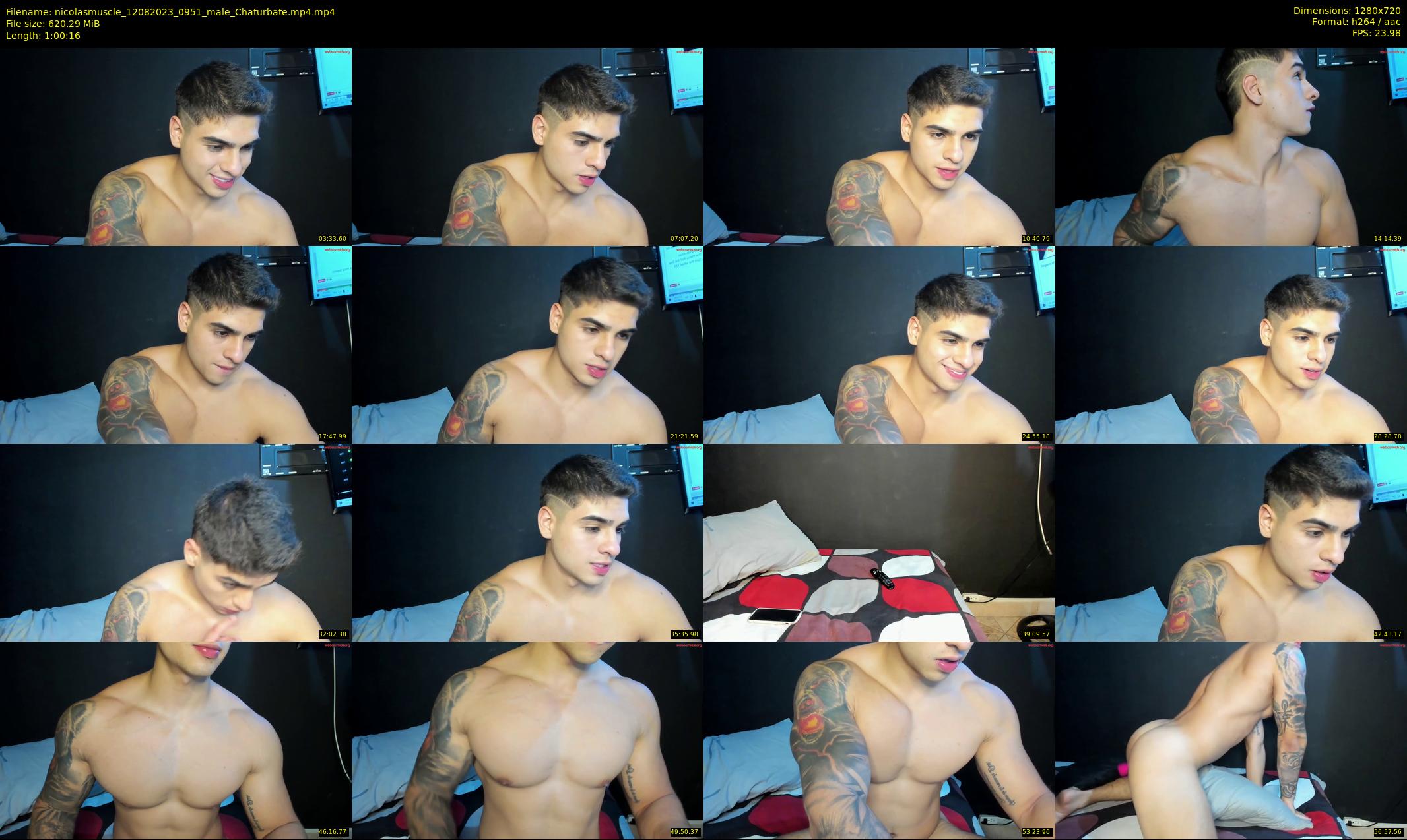 nicolasmuscle — 61 minute Chaturbate male cam show recording, 720p, Aug 12, 2023