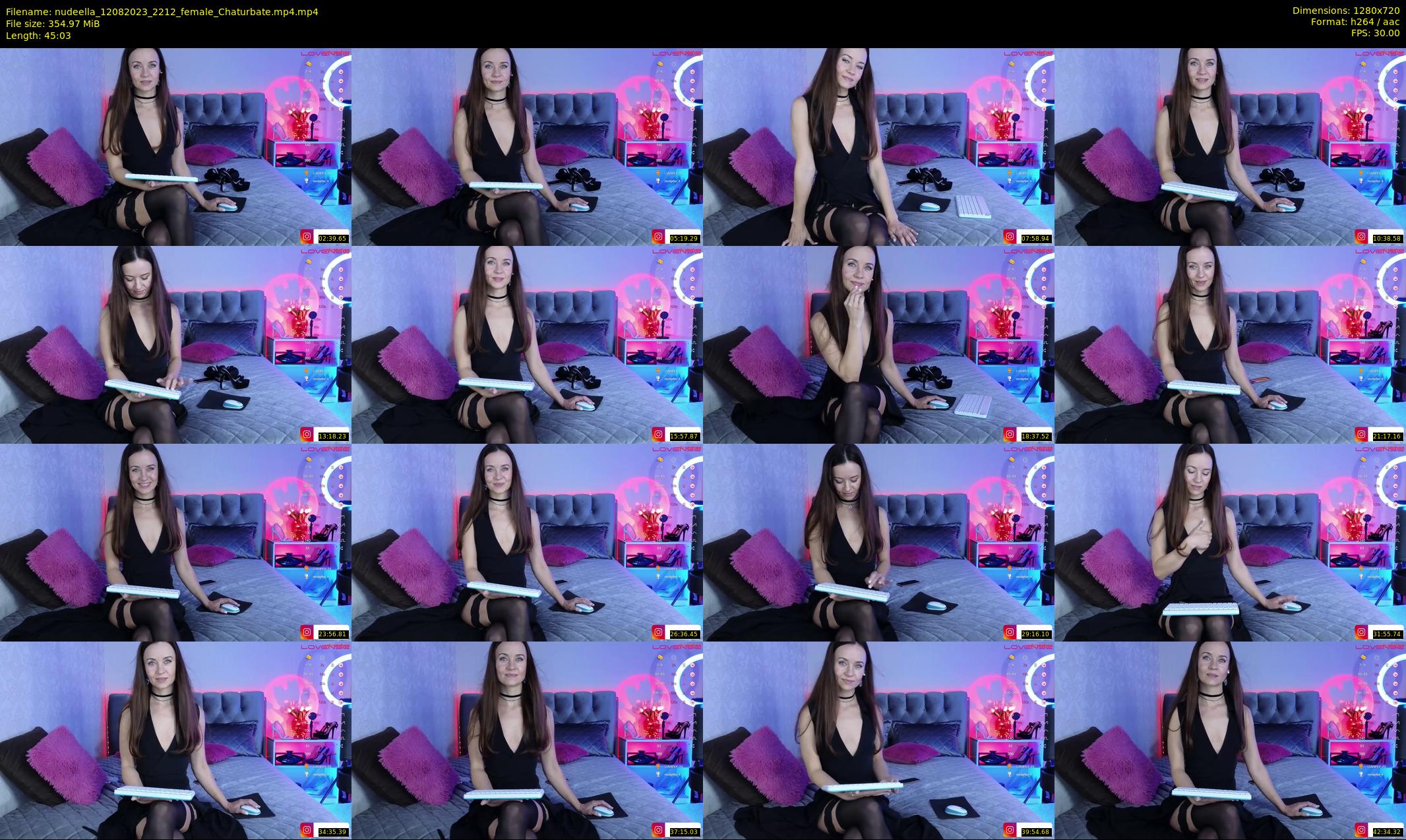 nudeella — 46 minute Chaturbate female cam show recording, 720p, Aug 12, 2023