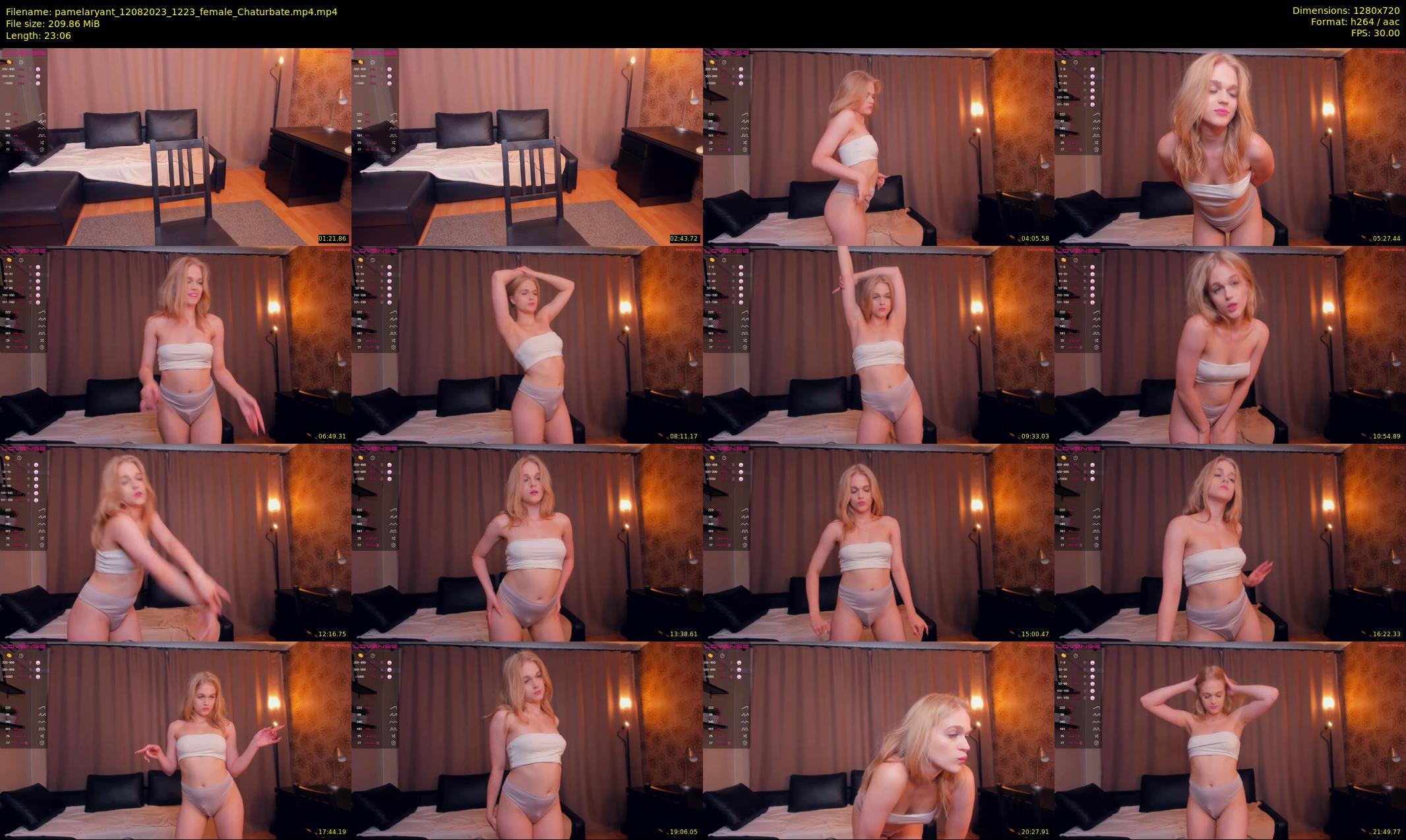 pamelaryant — 24 minute Chaturbate female cam show recording, 720p, Aug 12, 2023